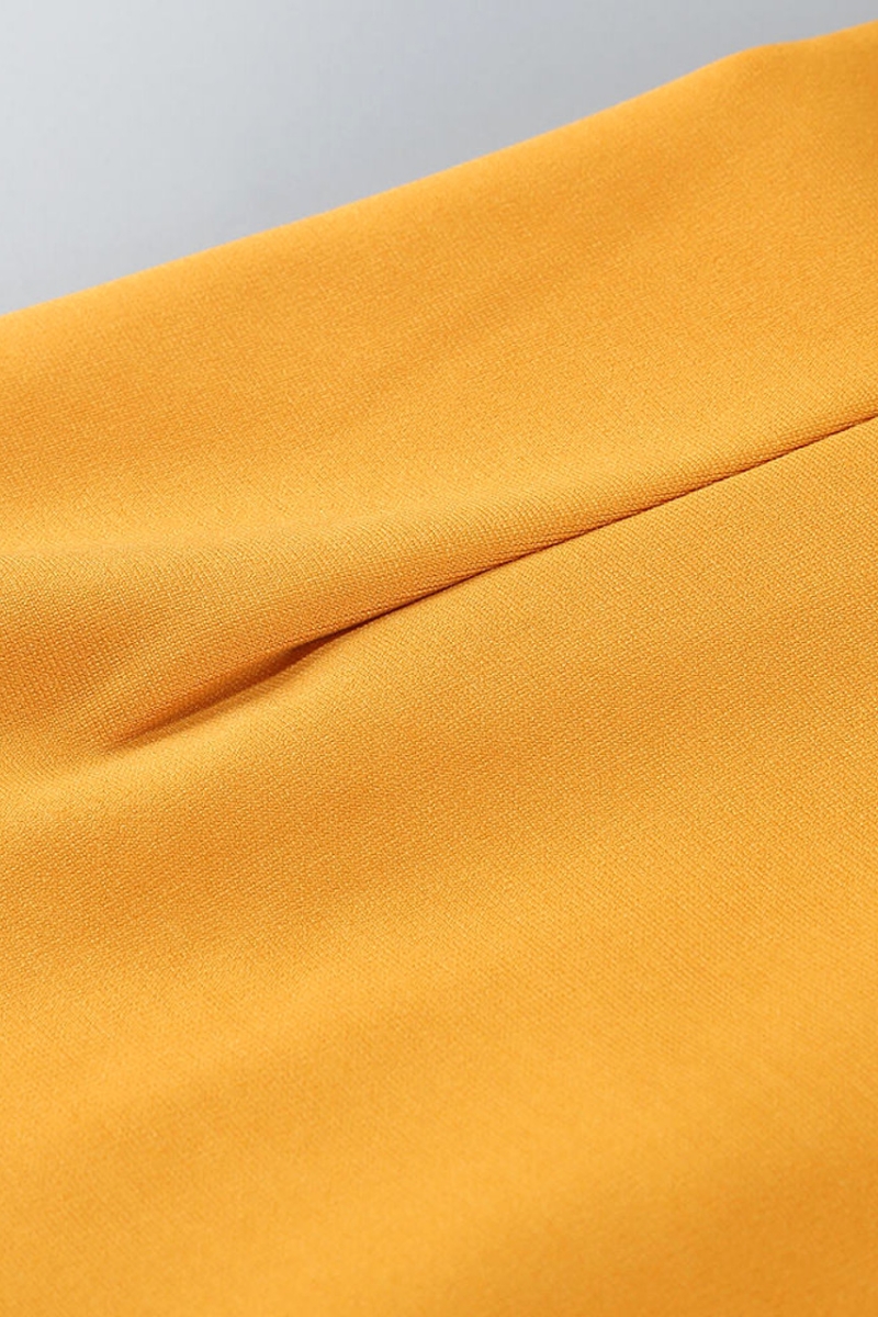 Emery Orange Polka Dot Mesh Maxi Dress