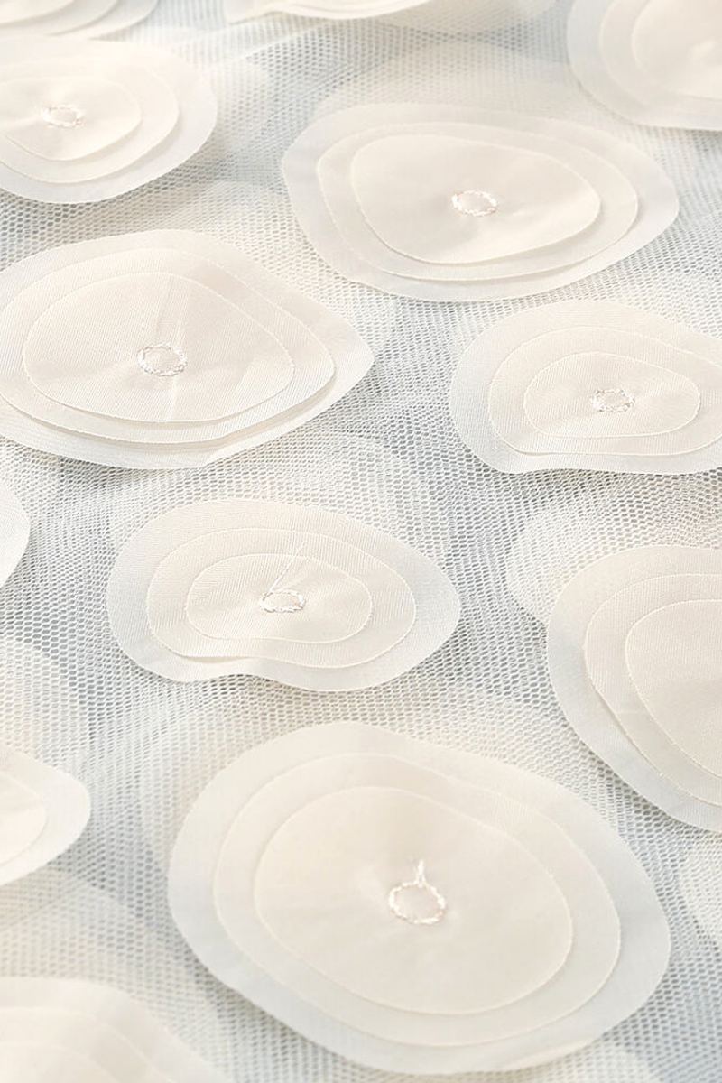 Emery Orange Polka Dot Mesh Maxi Dress