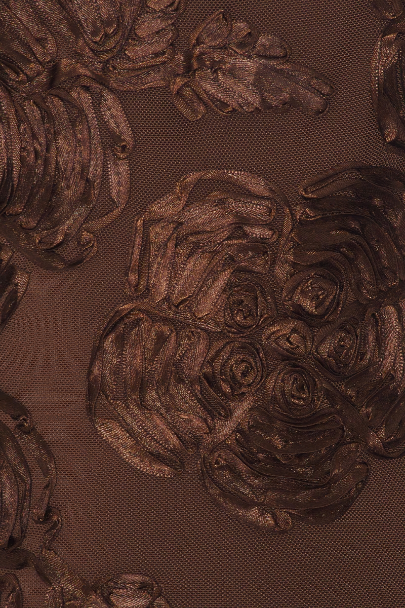 Sylea Embroidered Lace Bell Sleeve Mini Dress