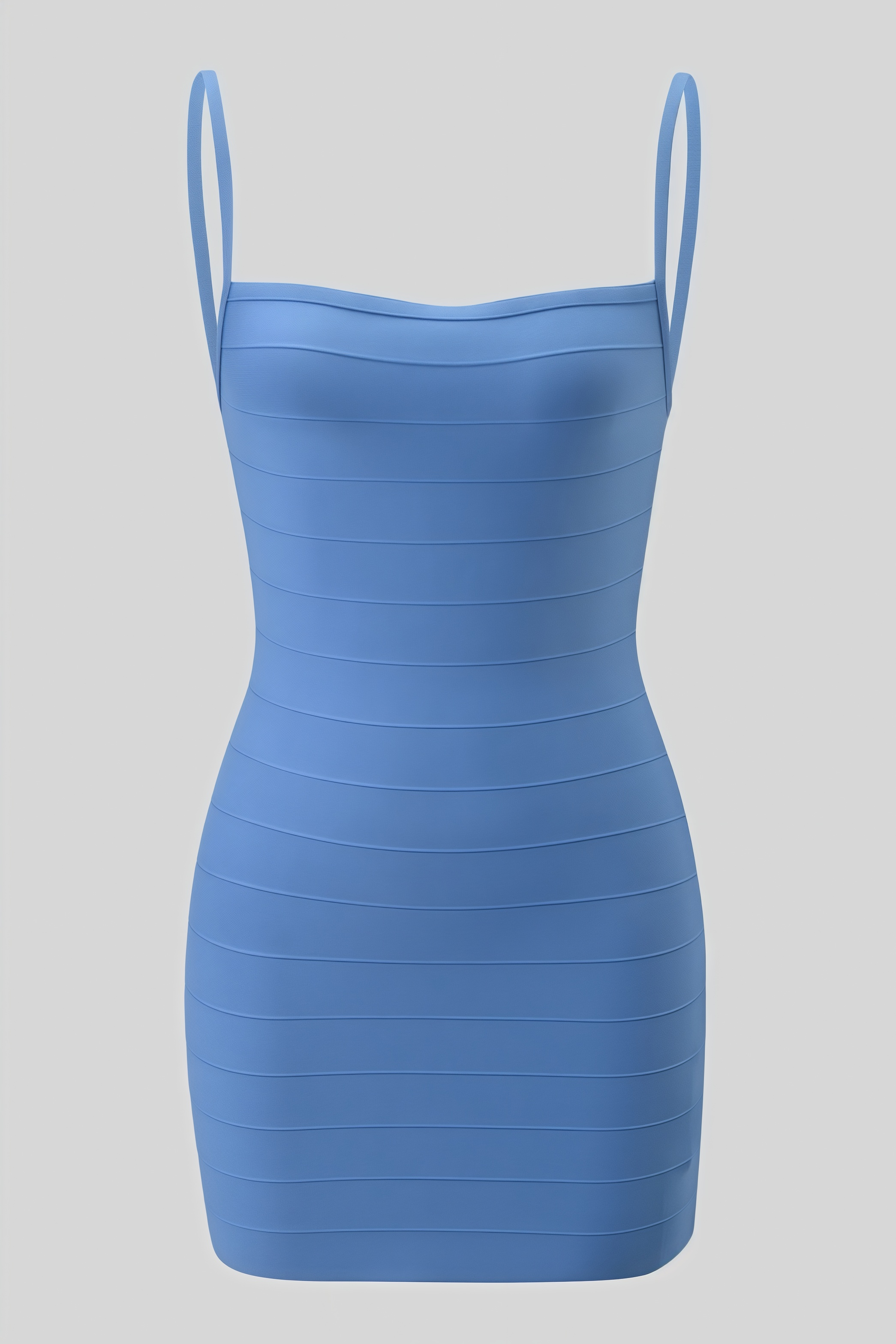 Iselan Blue Halter Bandage Mini Dress