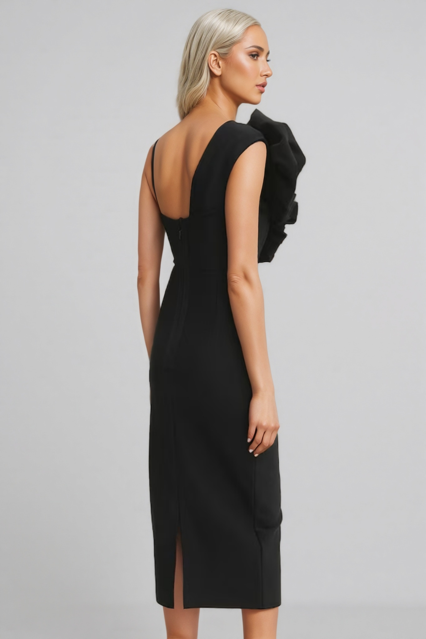 Merritt 3D Floral Midi Dress