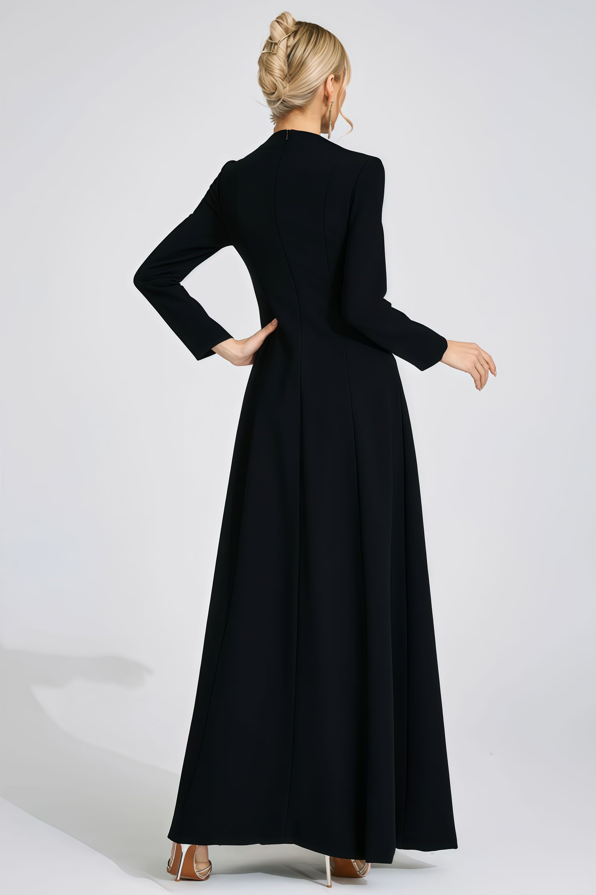 Fioran Black Diamond Maxi Dress