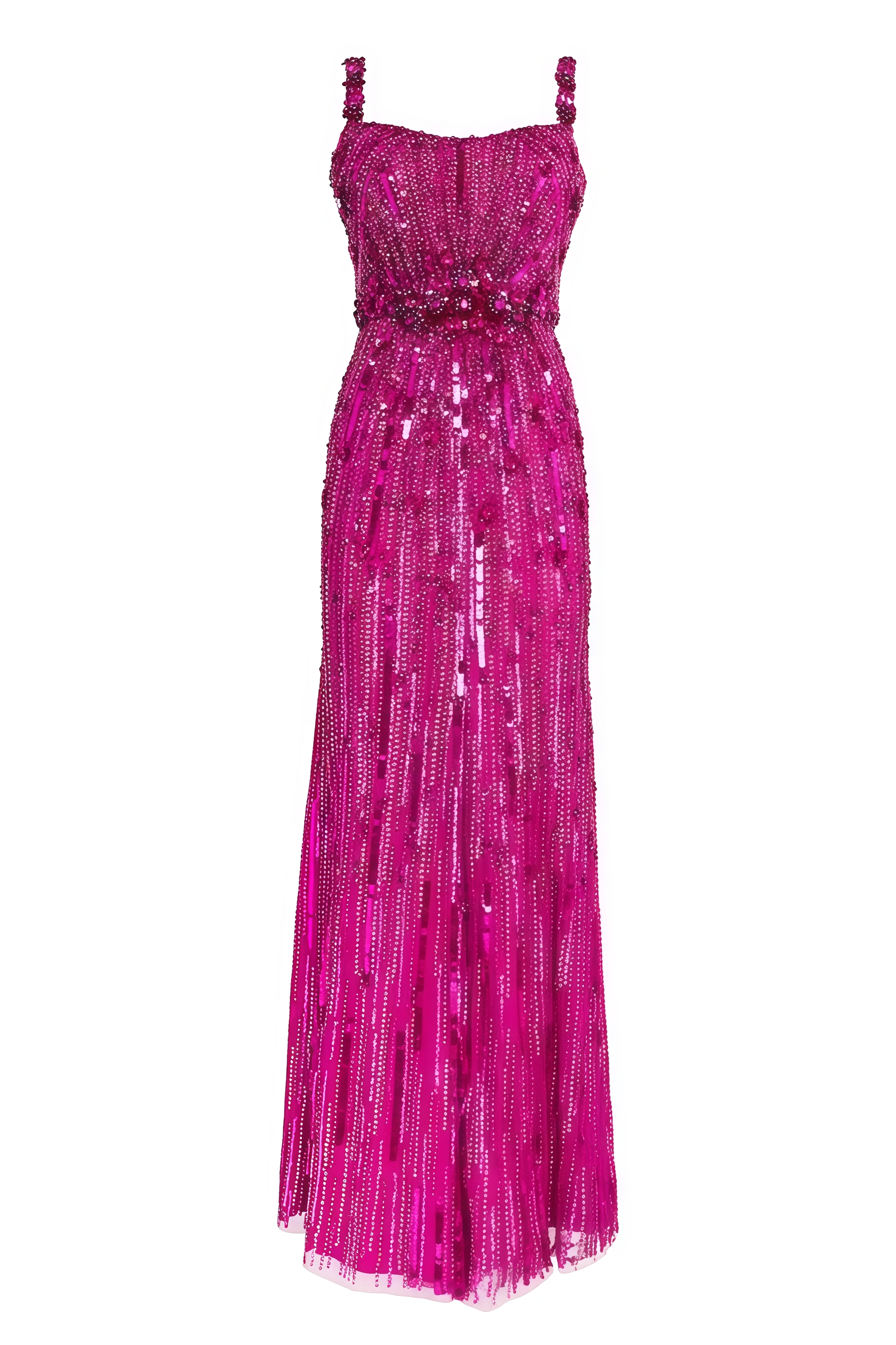 Willa Pink Sequin Embellished Maxi Dress