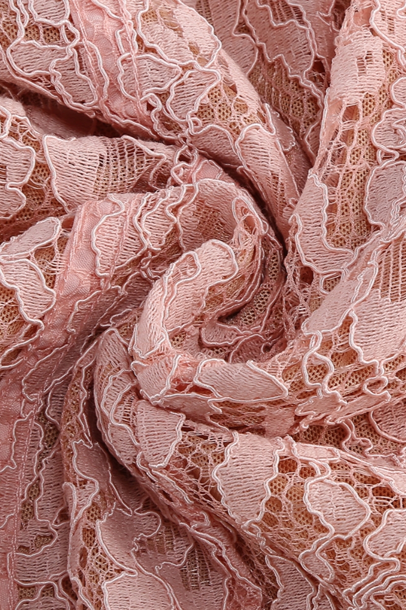 Nayllt Pink Lace Halter Maxi Dress