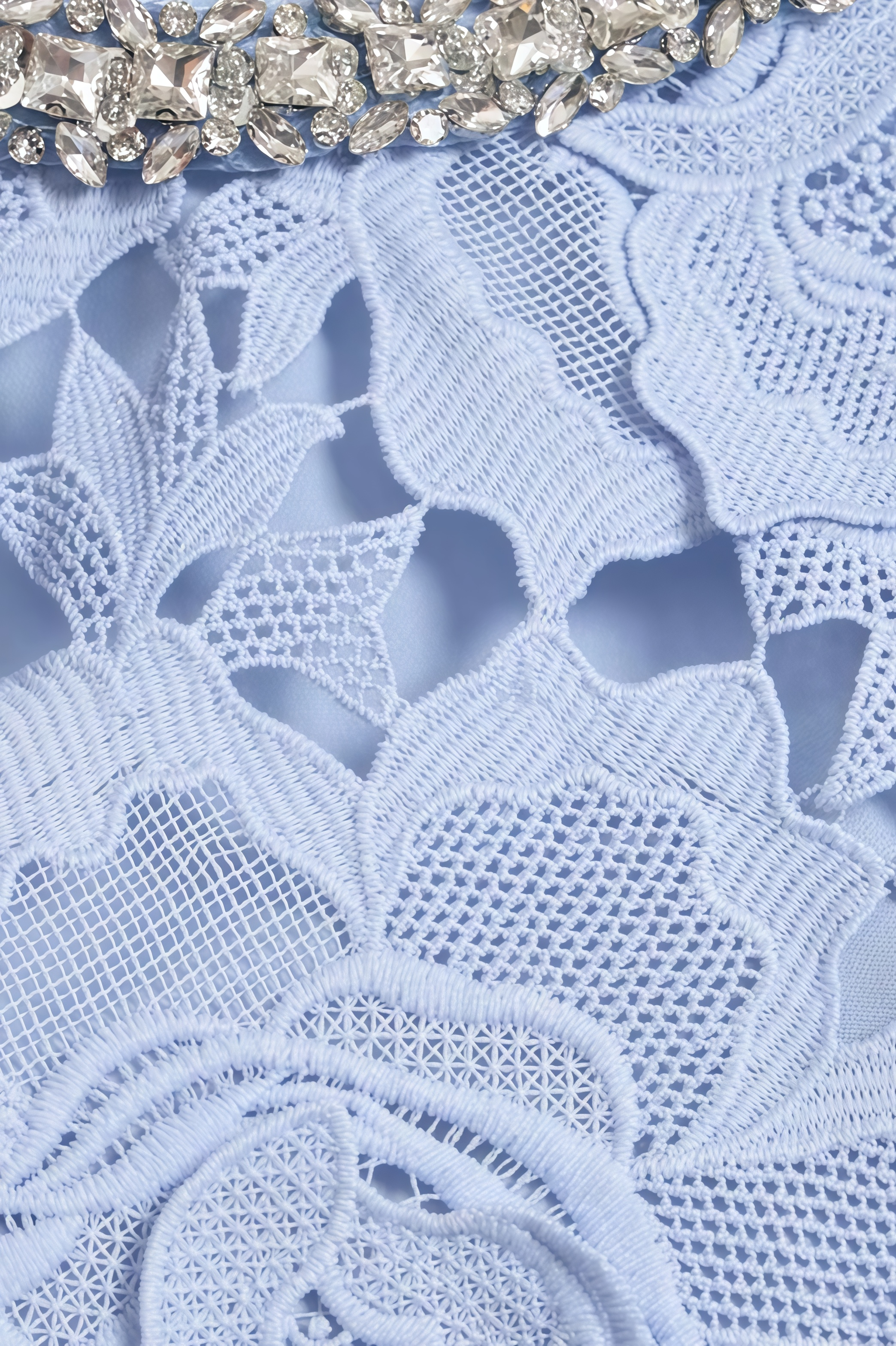 Beldend Sleeveless Floral Lace Mini Dress