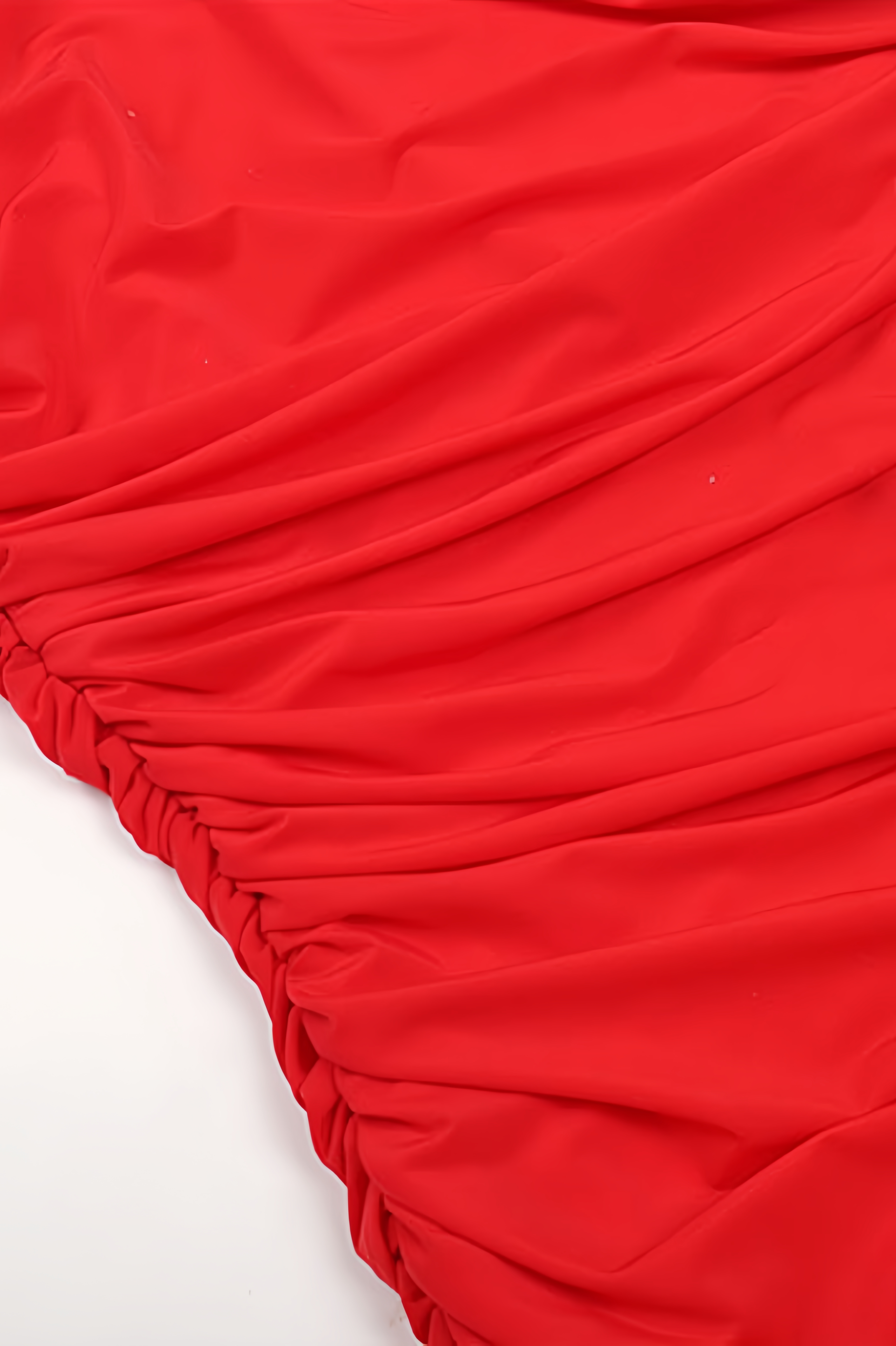 Ava Red Pleated Mini Dress