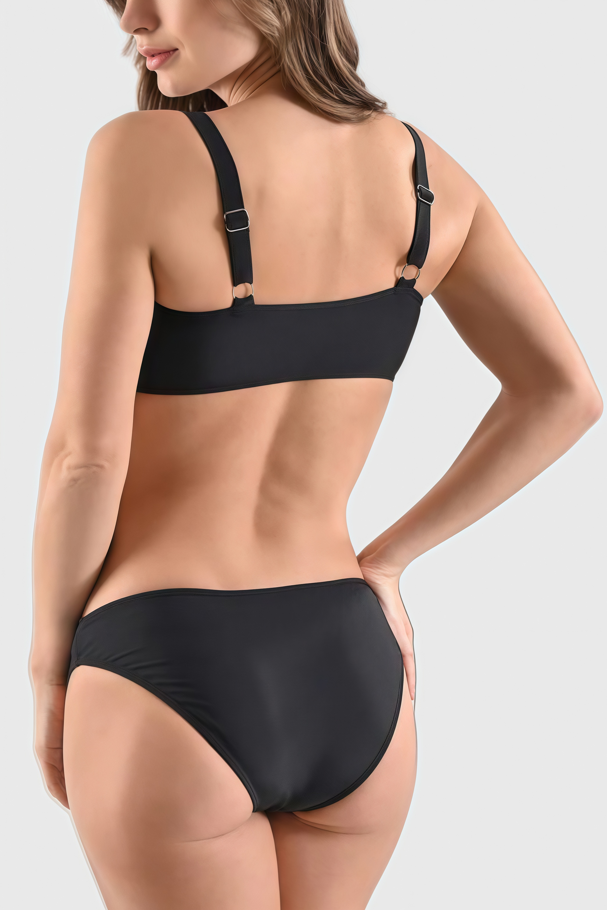 Everest Black Bikini Two Piece Set