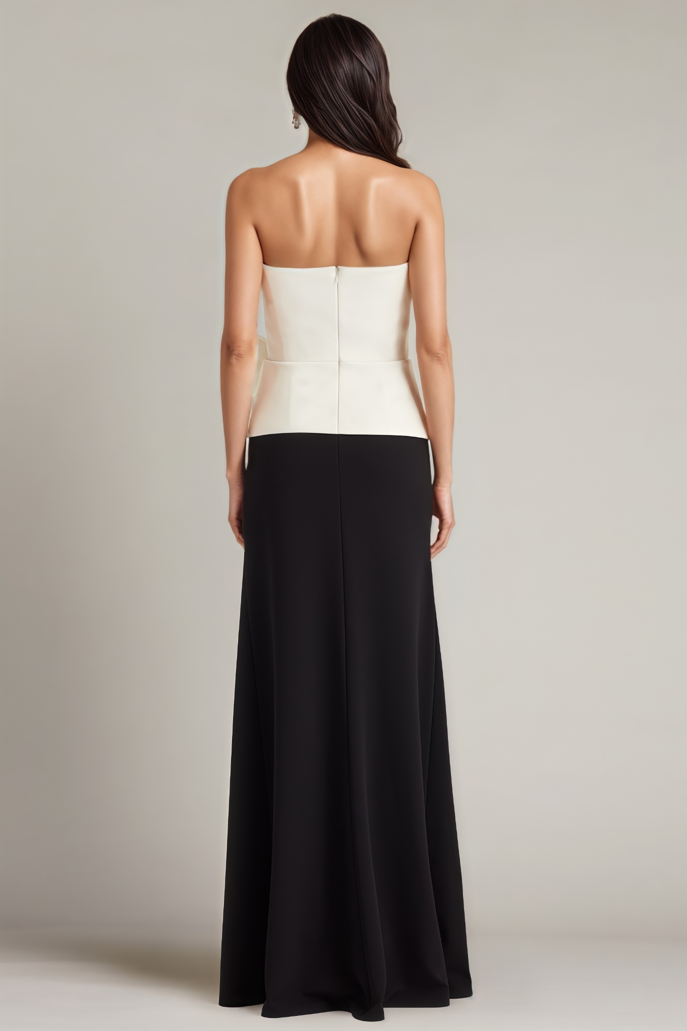Piret Off Shoulder Bow Slit Maxi Dress