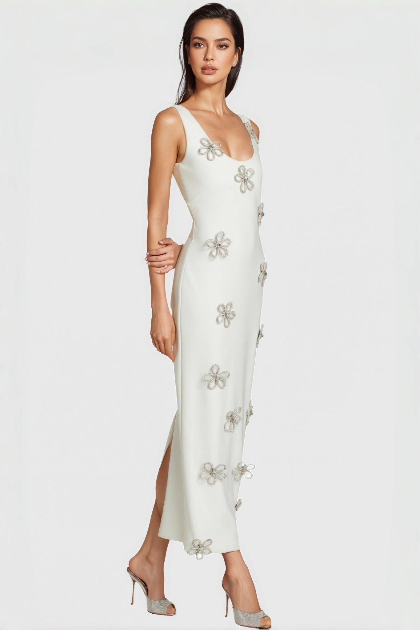 Kimb Floral Diamonds Maxi Dress 