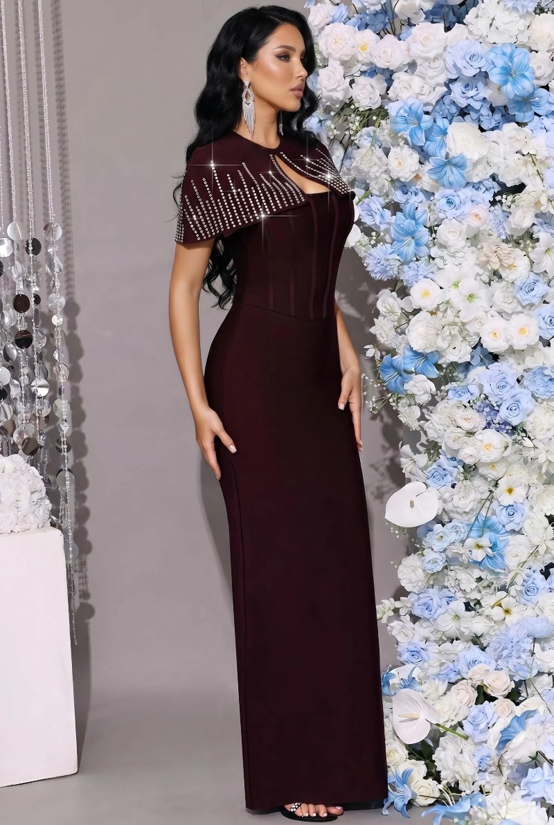 Phailipy Sleeveless Bandage Maxi Dress