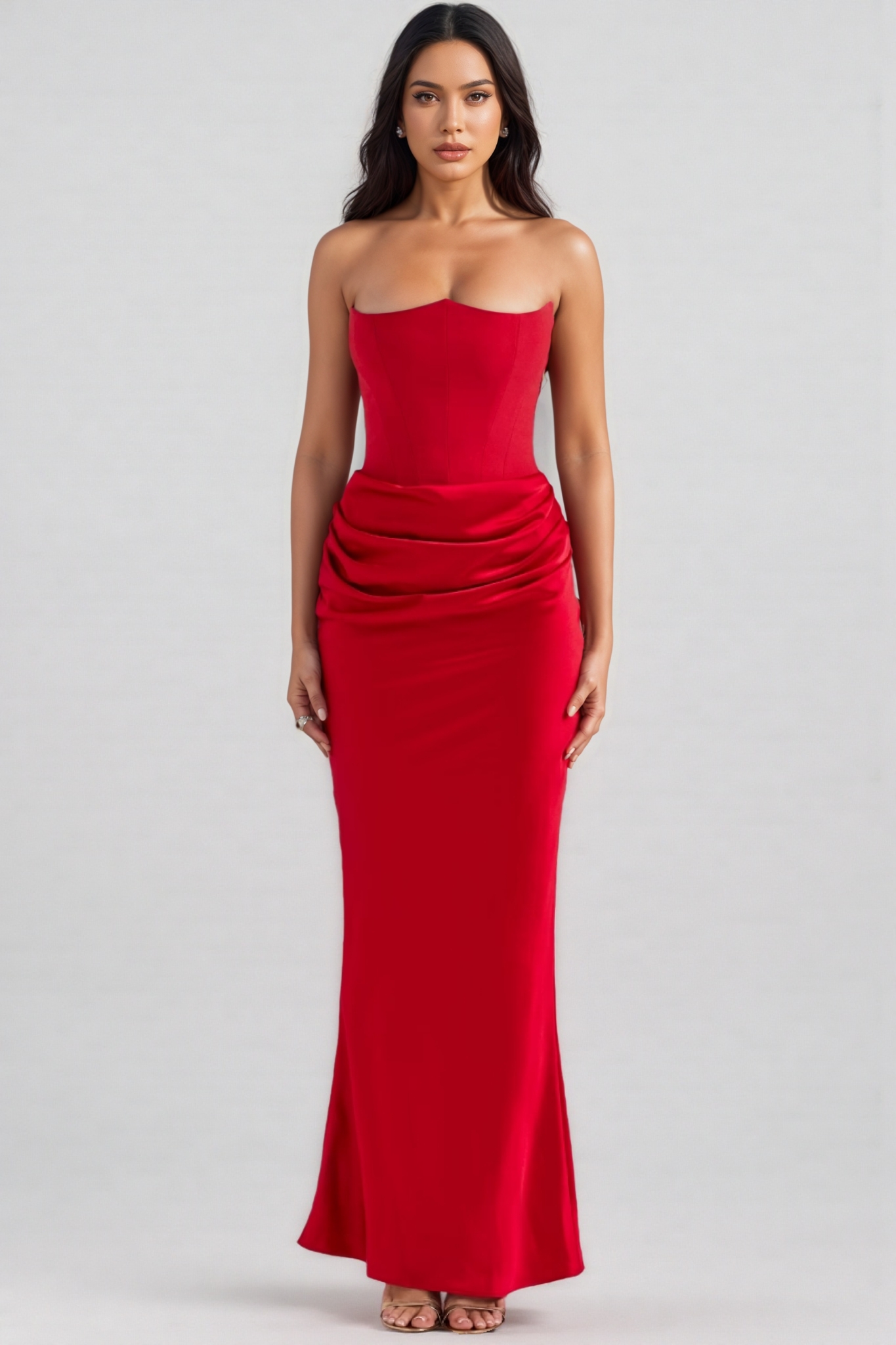 Dolo Strapless Corset Maxi Dress