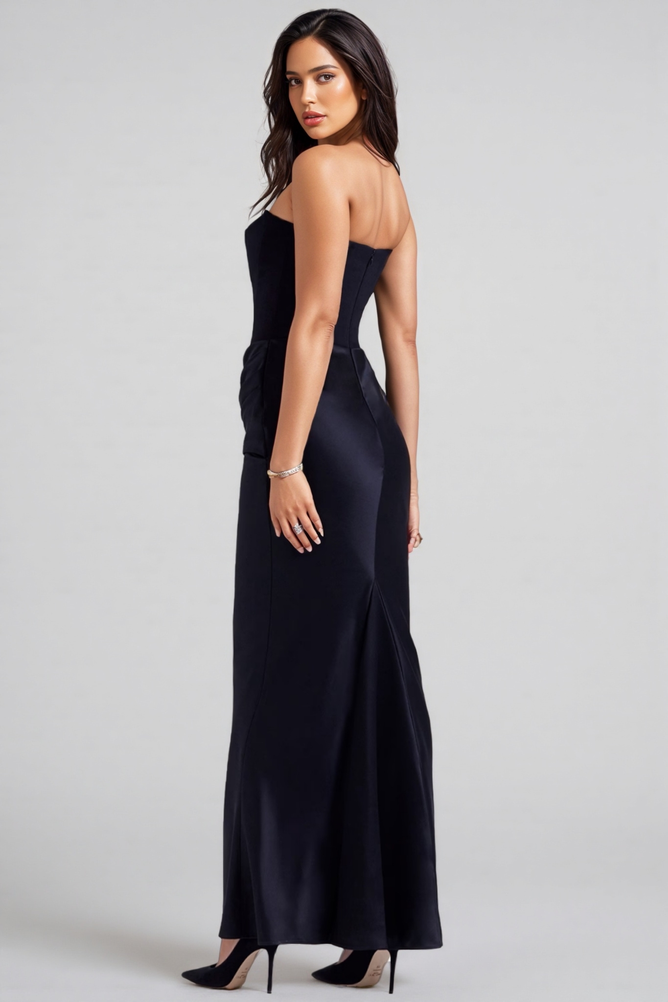 Dole Bandeau Sheath One Neck Maxi Dress