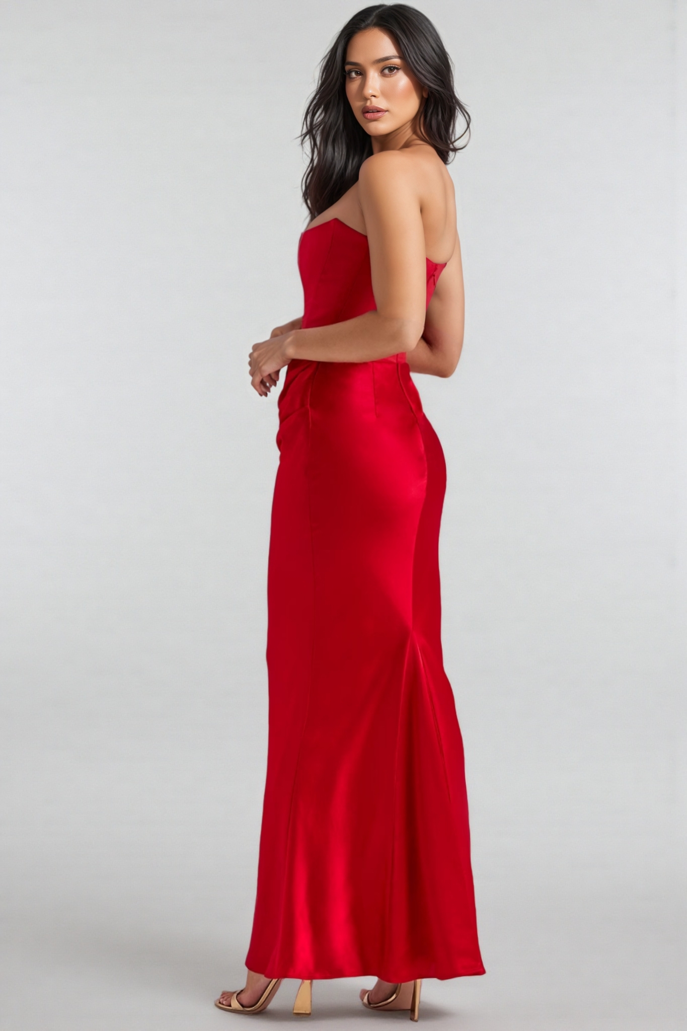 Dolo Strapless Corset Maxi Dress