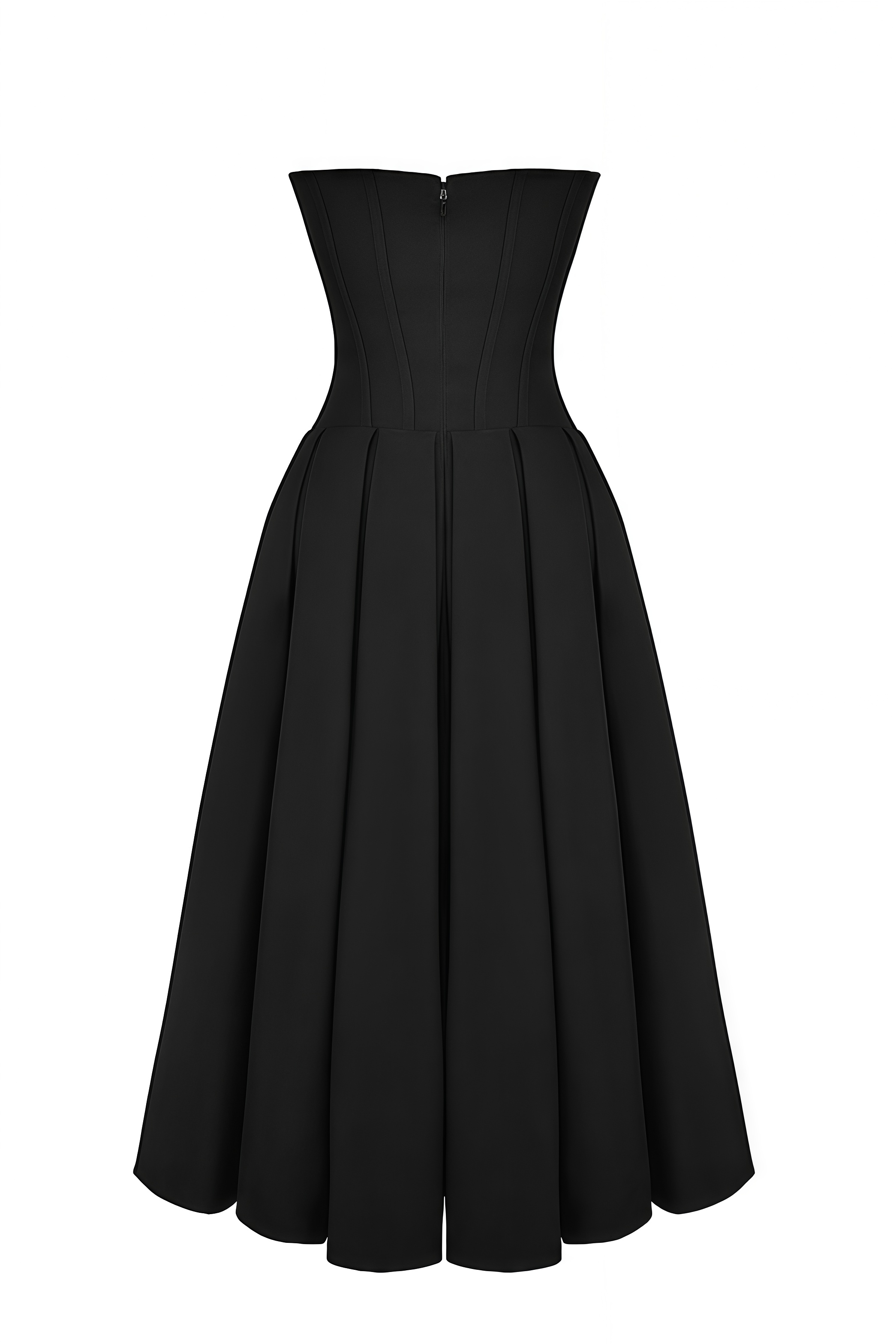 Neavn Black Strapless Maxi Dress