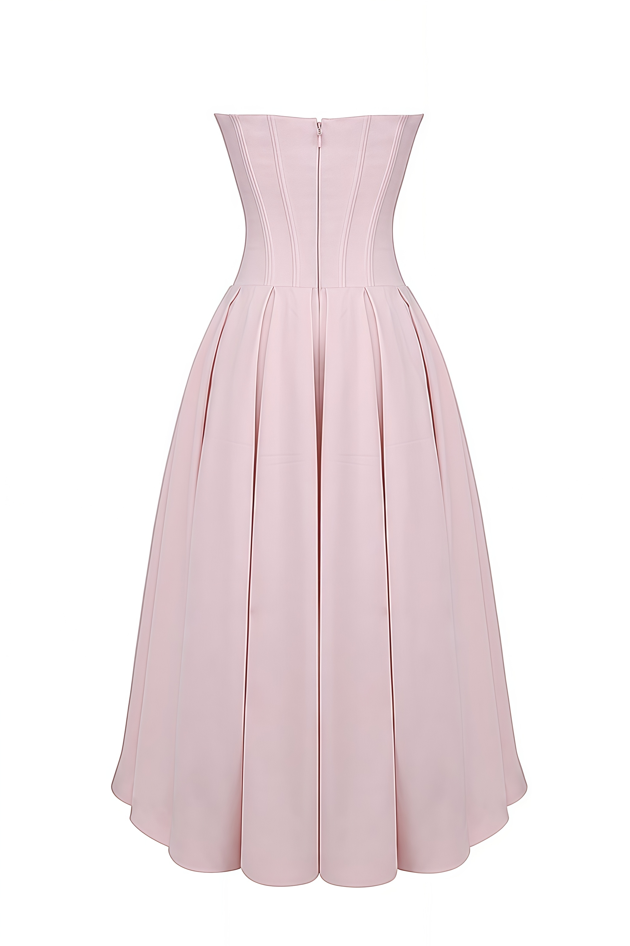 Lurno Pink Strapless Maxi Dress