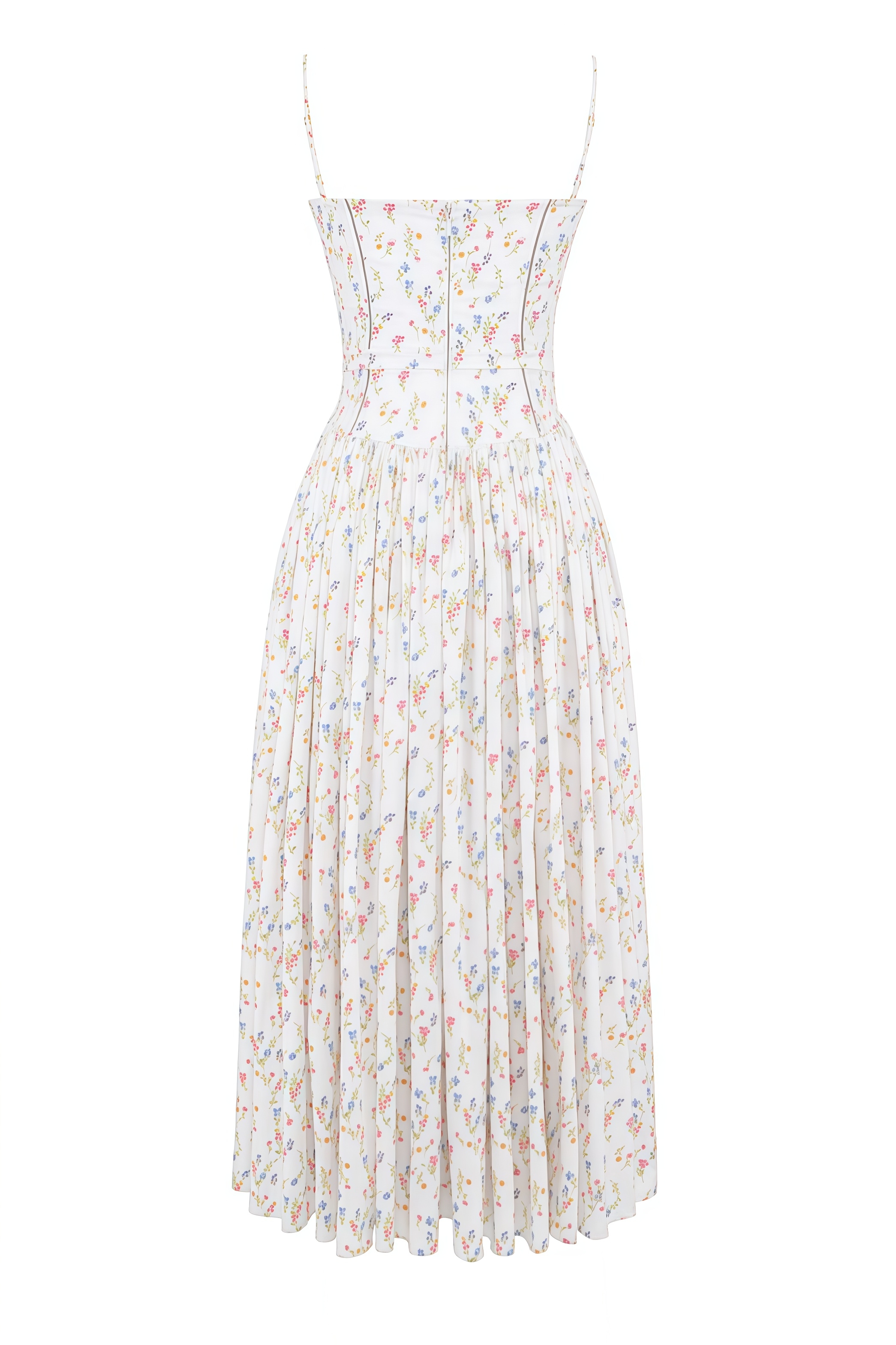 Woeva White Halter Floral Maxi Dress