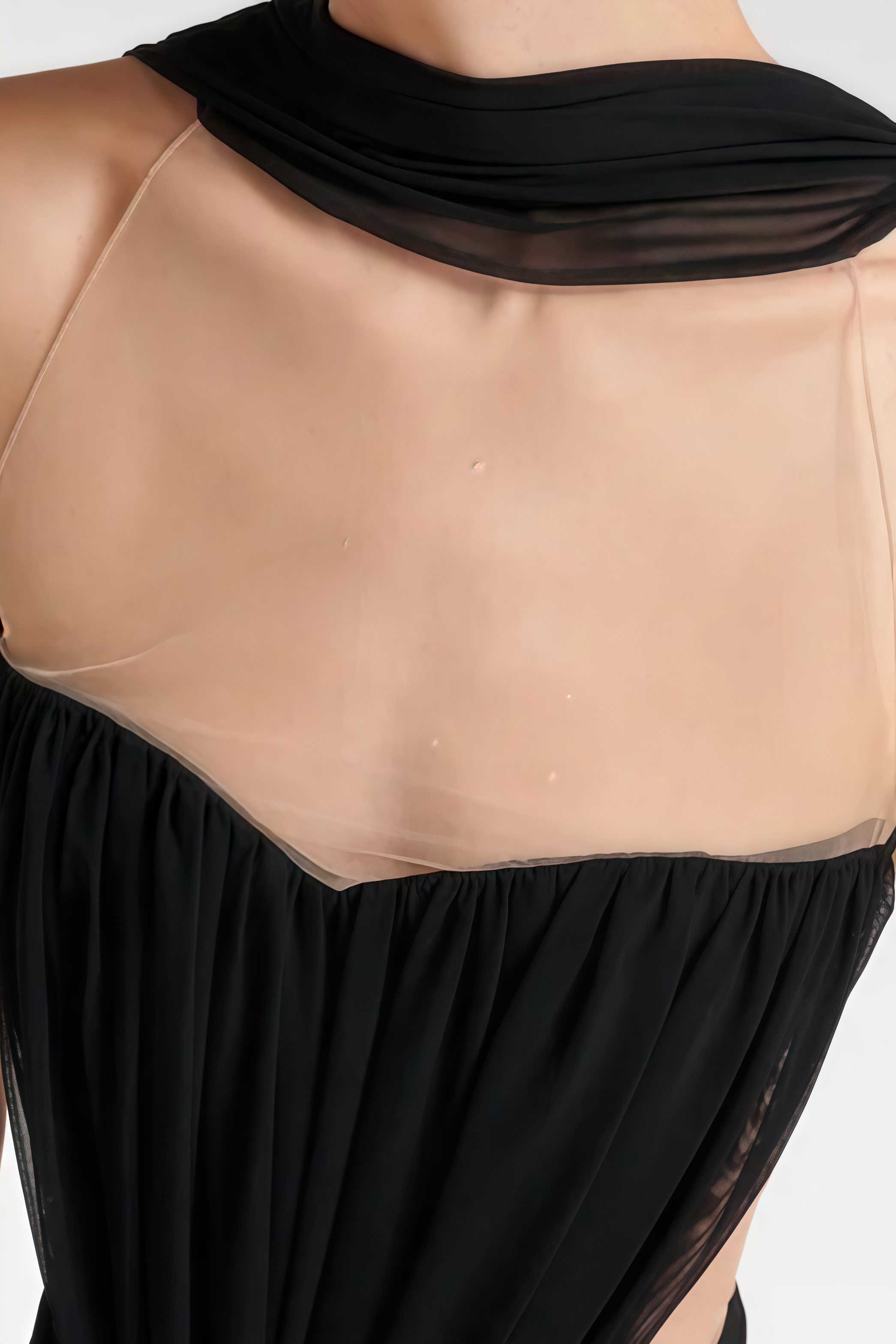 Javrn Black Sleeveless Mini Dress