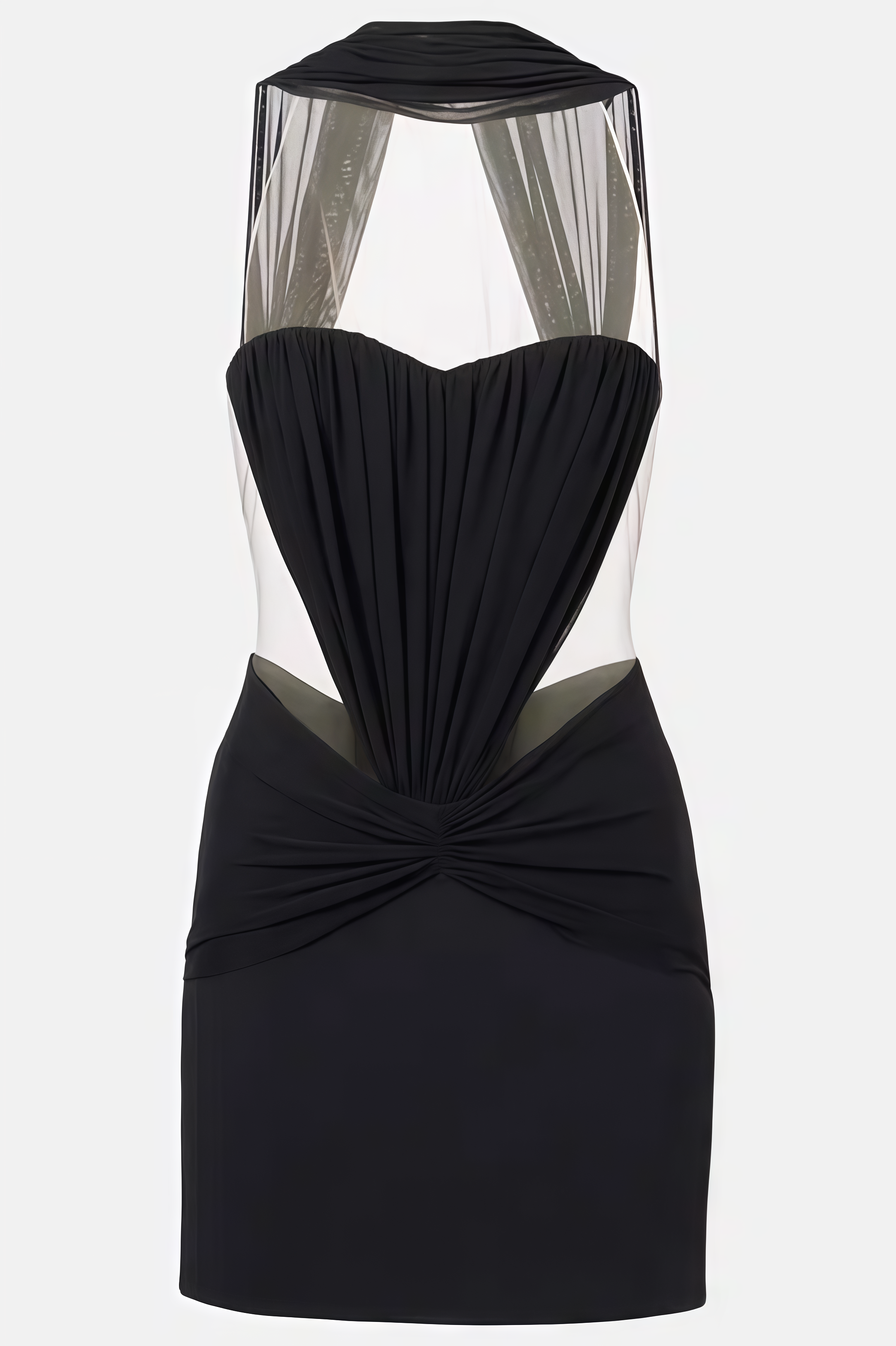 Javrn Black Sleeveless Mini Dress