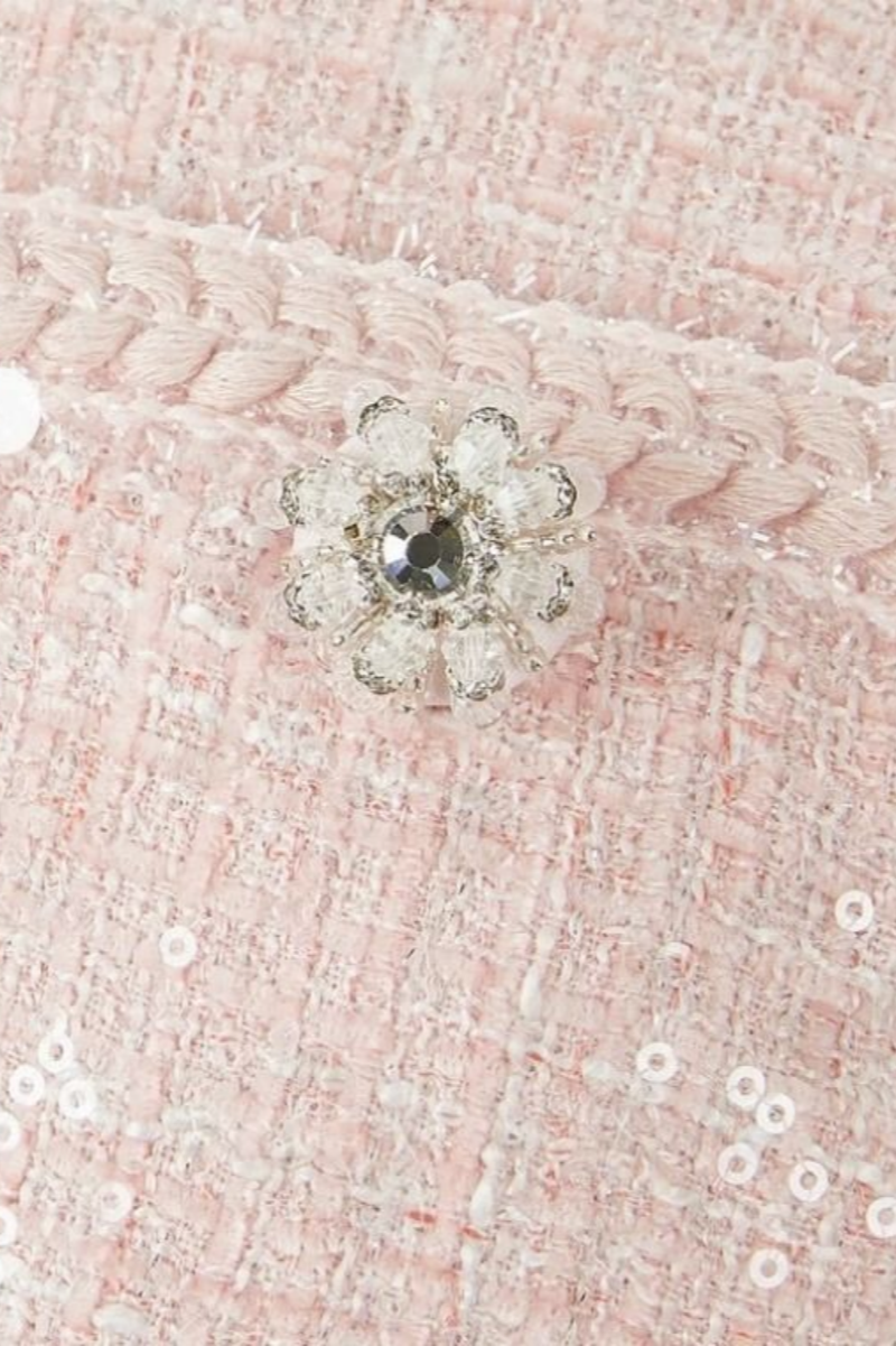 Andrea Pink Boucle Belted Midi Dress Set