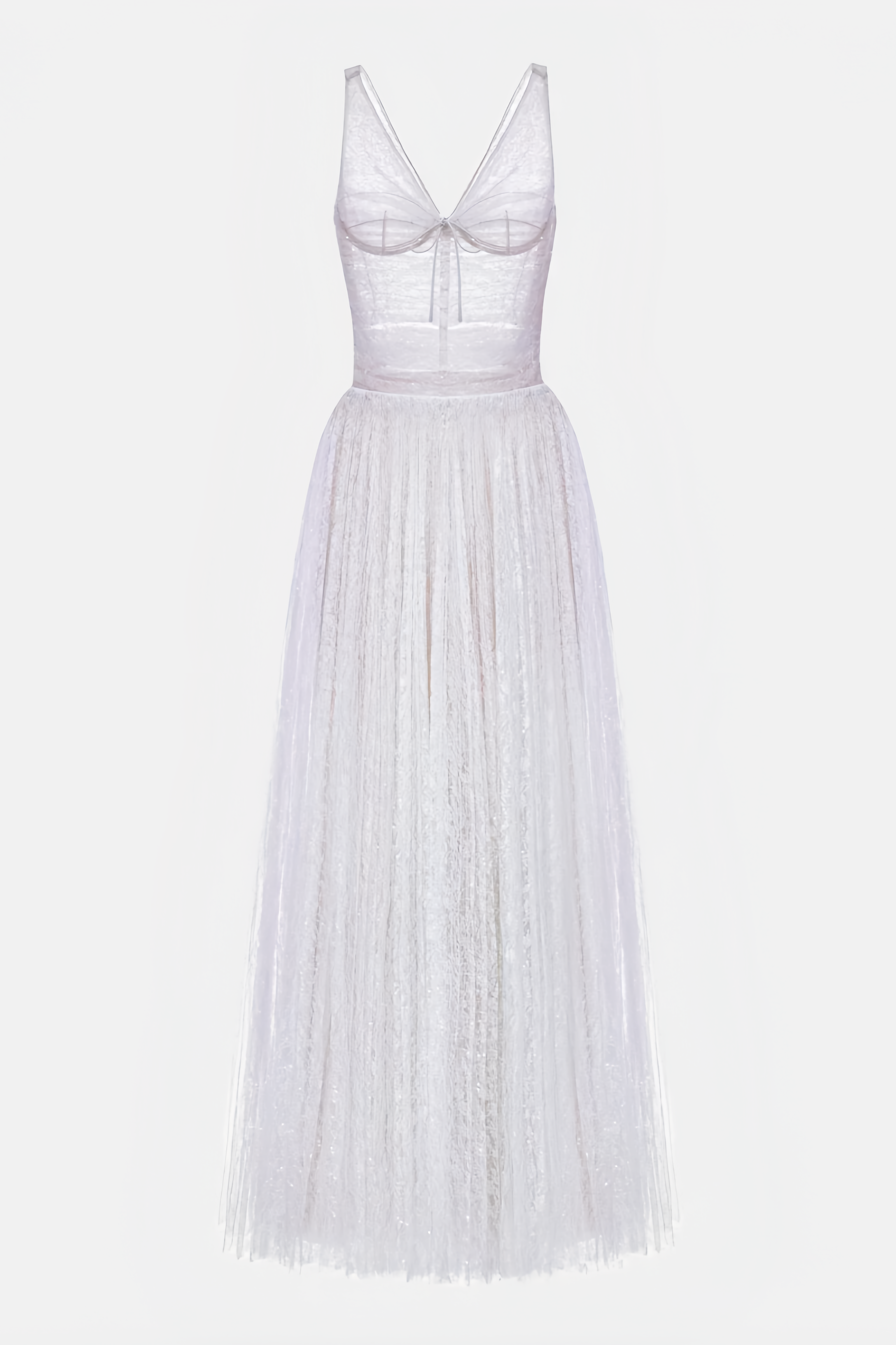 Waillo Purple Halter Mesh Maxi Dress
