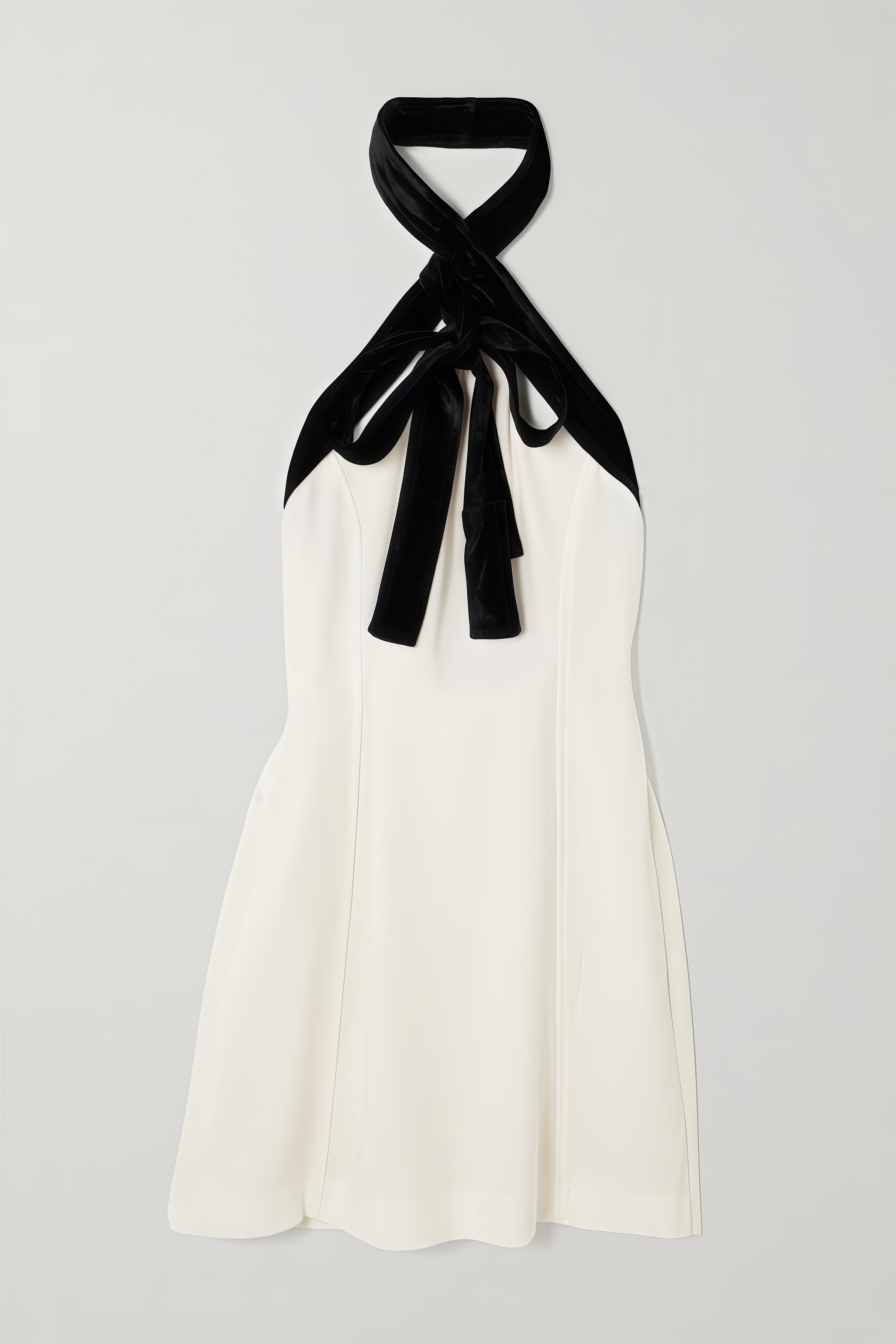 Isliey White Off Shoulder Bow Mini Dress