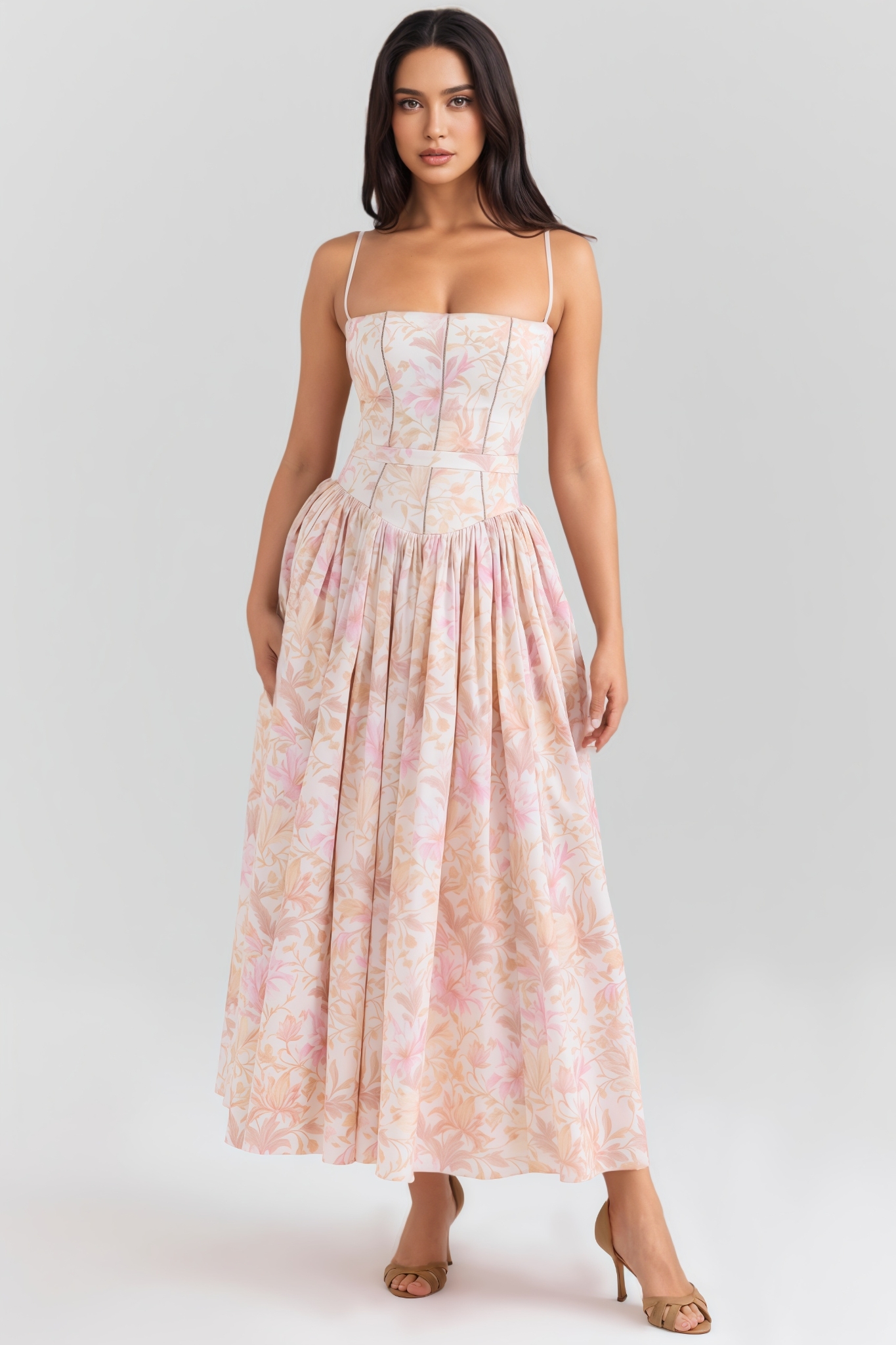 Harner Sleeveless Floral Maxi Dress