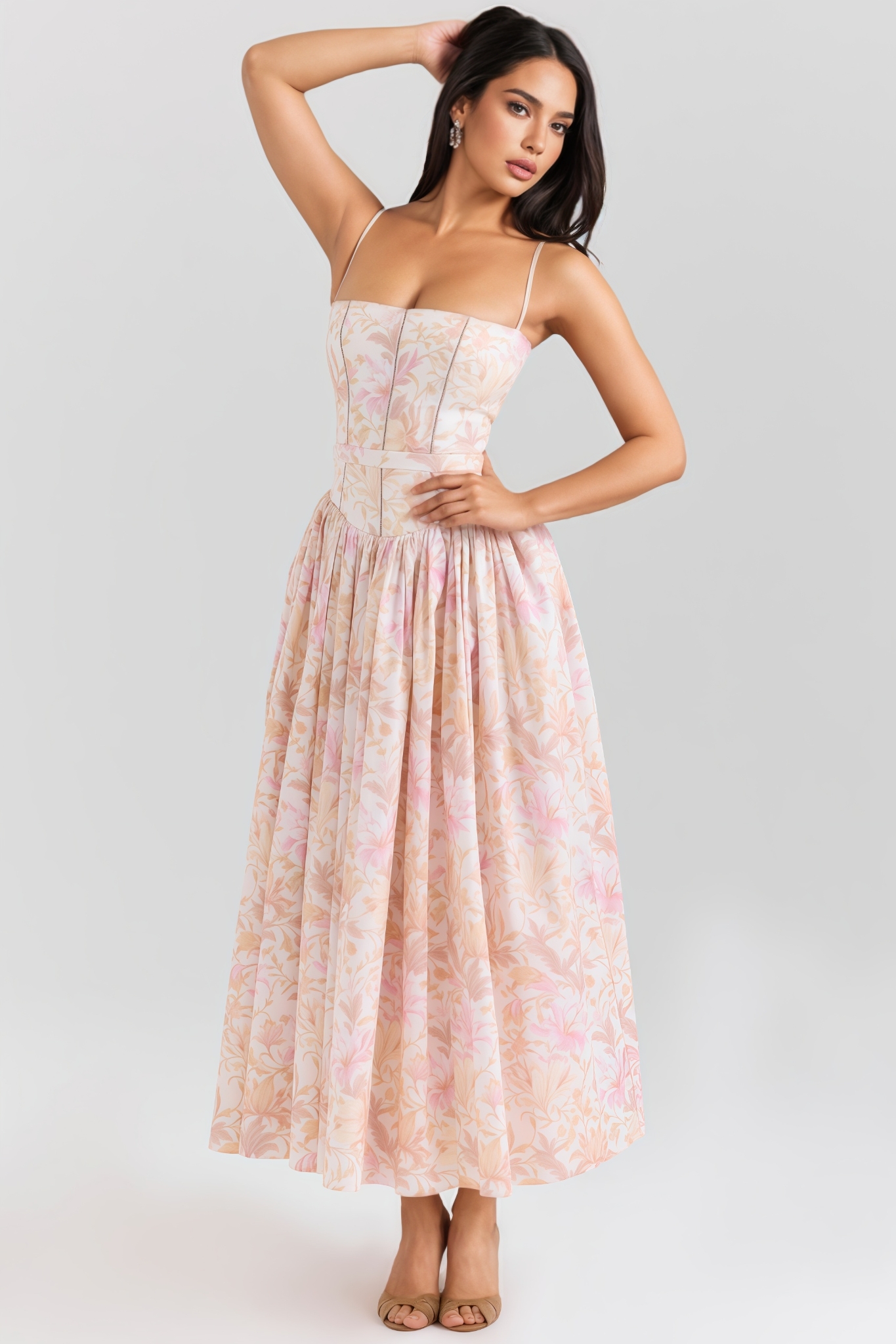 Harner Sleeveless Floral Maxi Dress