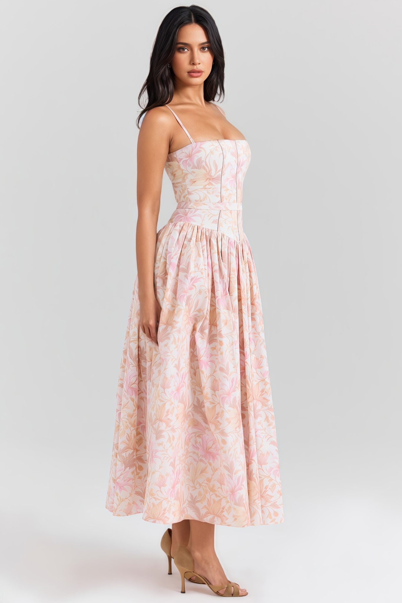 Harner Sleeveless Floral Maxi Dress
