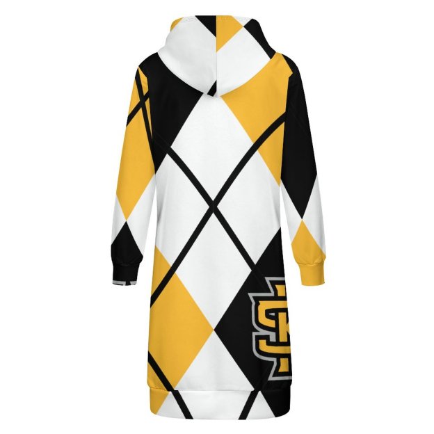 Kennesaw State University Argyle Zip Up Long Hoodie Jacket Women Tunic Sweatshirt Plus Size Open Front Cardigan Outfits