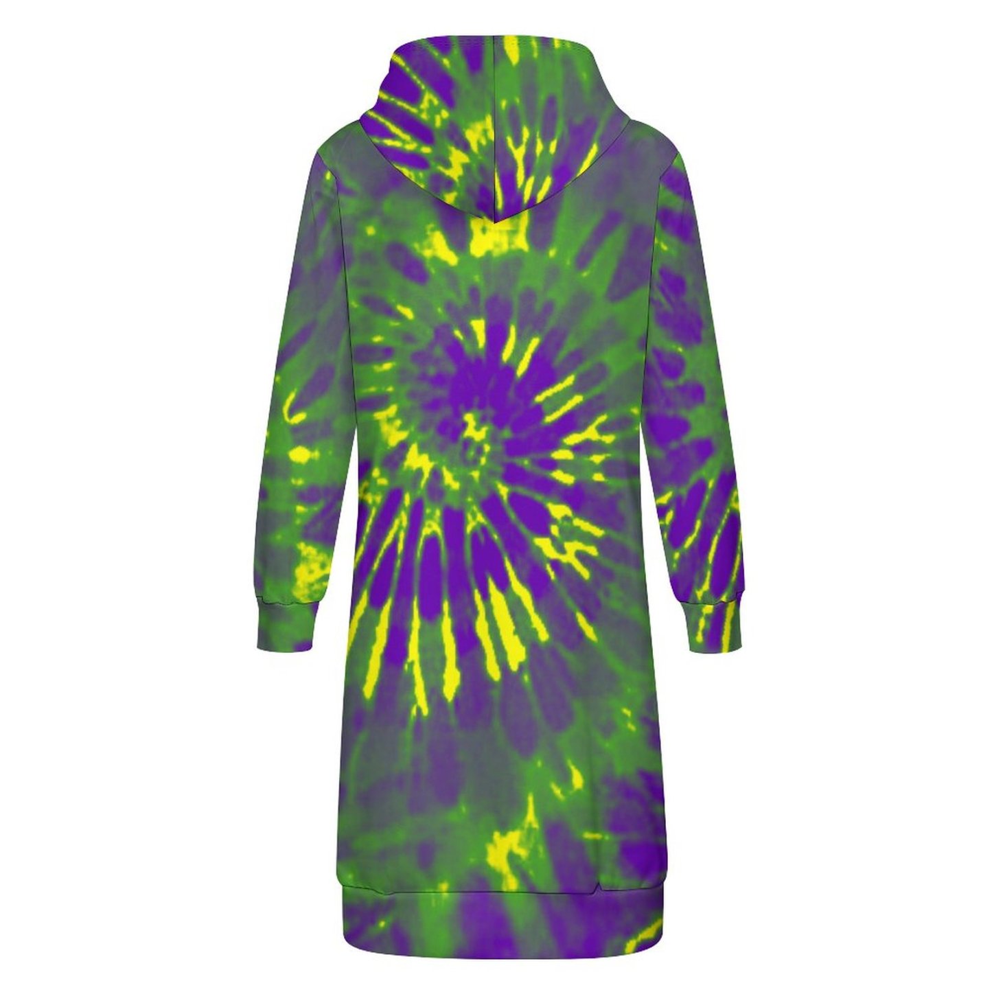 Mardi Gras Tie Dye Zip Up Long Hoodie Jacket Coat Women Tunic Sweatshirt Loose Plus Size Open Front Cardigan Outfits
