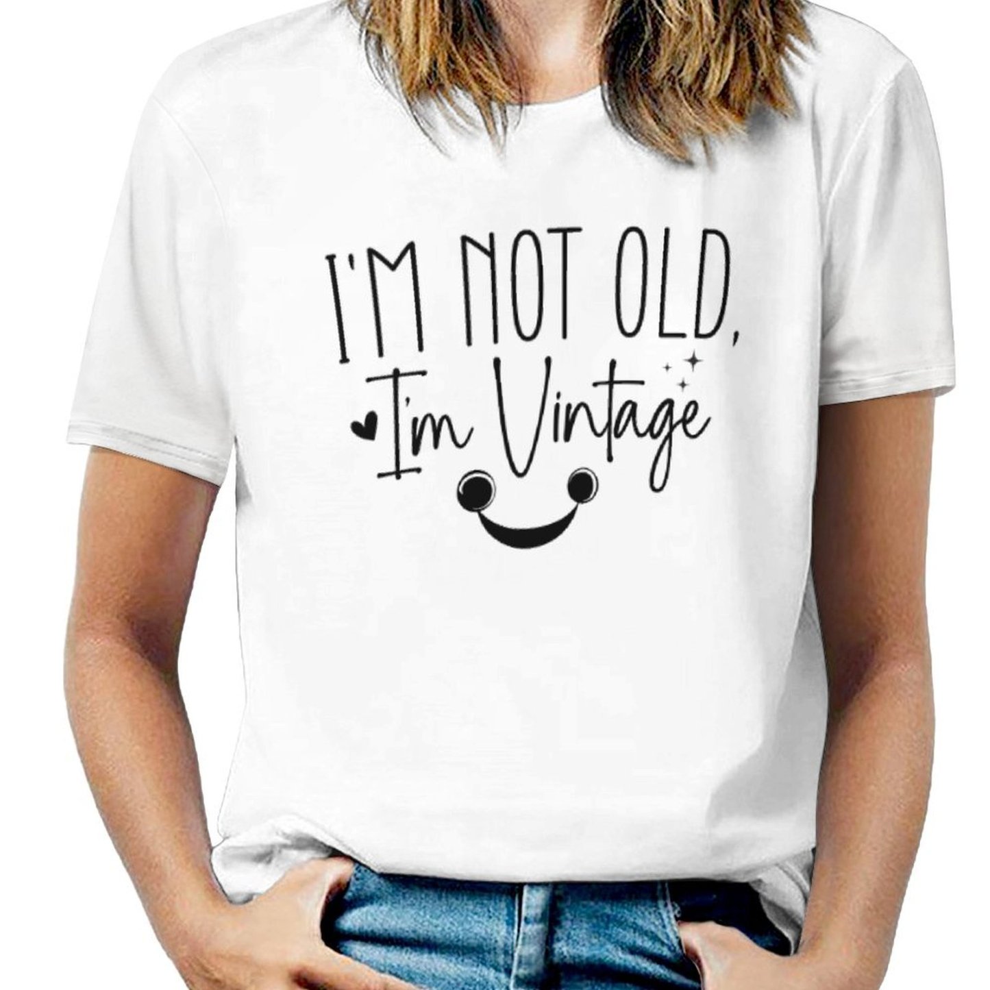 Charlylifestyle Unisex Casual I'm Not Old I'm Vintage T-Shirt-Charlylifestyle