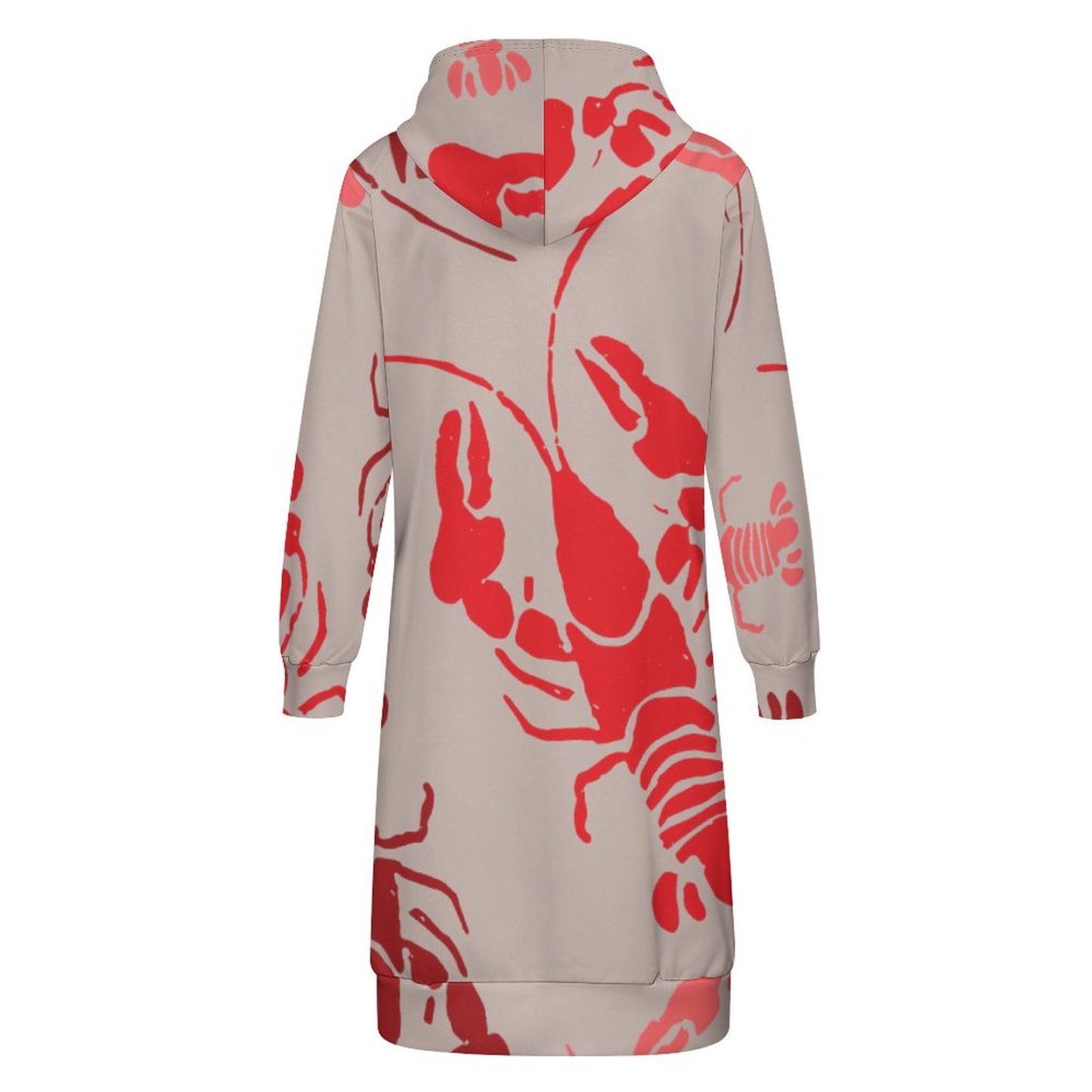 Lobster Bake Or Crawfish Boil Retro Zip Up Long Hoodie Jacket Women Tunic Sweatshirt Plus Size Open Front Cardigan Outfits