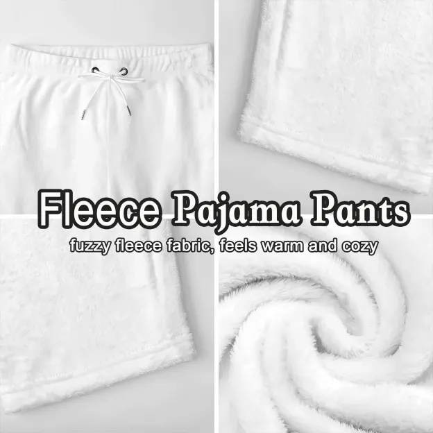 Custom Photo Plaid Personalized Pajama Pants Mens and Women and Kid Elastic Waist Family Matching Pants