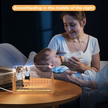 Custom Spotify Plaque Scannable Music Custom Photo Acrylic Night Light - Personalized Acrylic Lamp Gift Idea