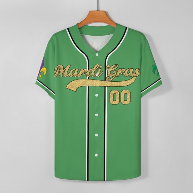 Personalized Mardi Gras Baseball Jersey Custom Name And Number Baseball Jersey Mardi Gras Carnival Jersey Gift For Family Matching