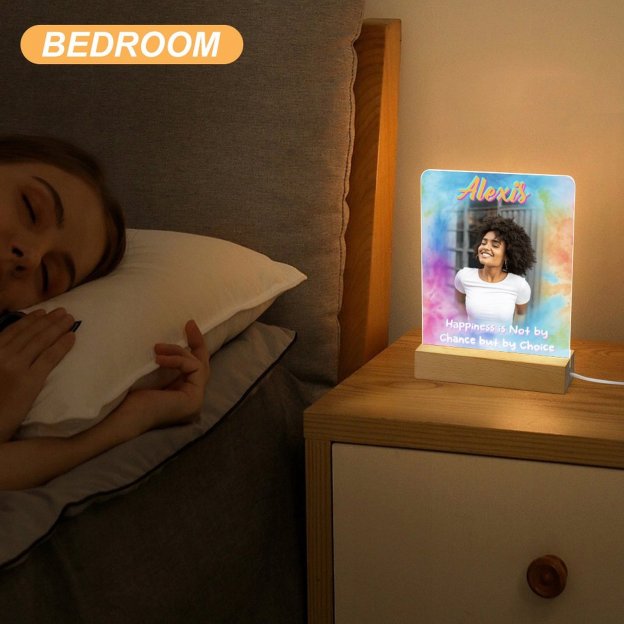 Custom Photo Acrylic Night Light - Personalized Acrylic Night Ligh Gift Idea