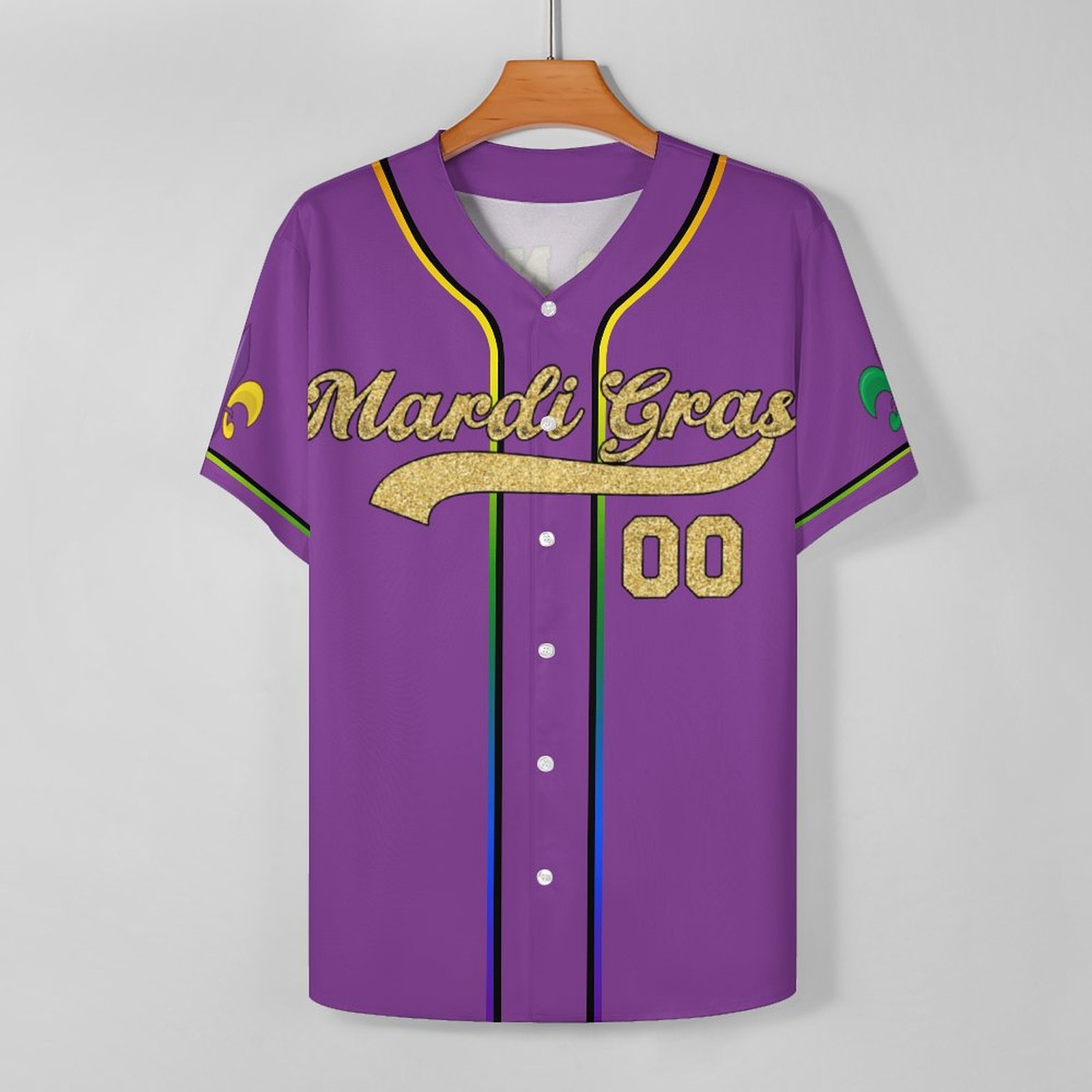 Personalized Mardi Gras Baseball Jersey Custom Name And Number Baseball Jersey Mardi Gras Carnival Jersey Gift For Family Matching