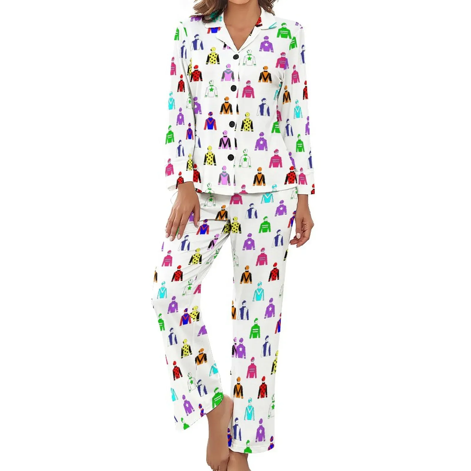 Personalized Jockey Silks Horse Rider Shirts Dress - Custom Photo Hawaiian Clothing