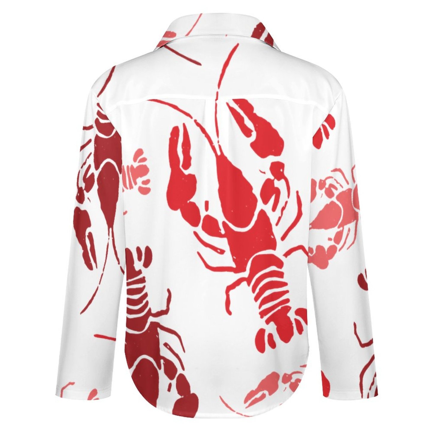 Personalized Lobster Bake Or Crawfish Button Down Shirts Custom Photo Long Sleeve Blouse