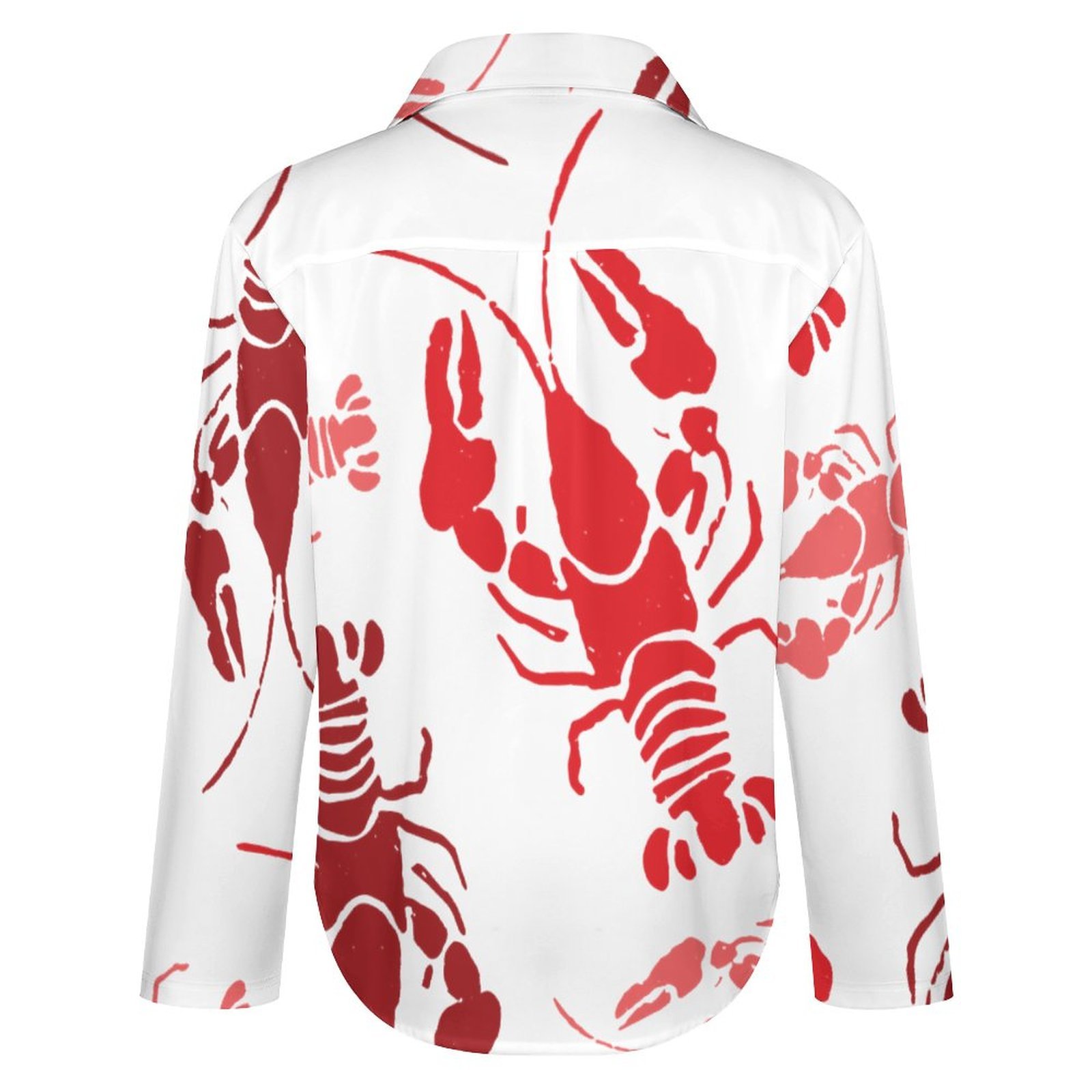 Personalized Lobster Bake Or Crawfish Button Down Shirts Custom Photo Long Sleeve Blouse