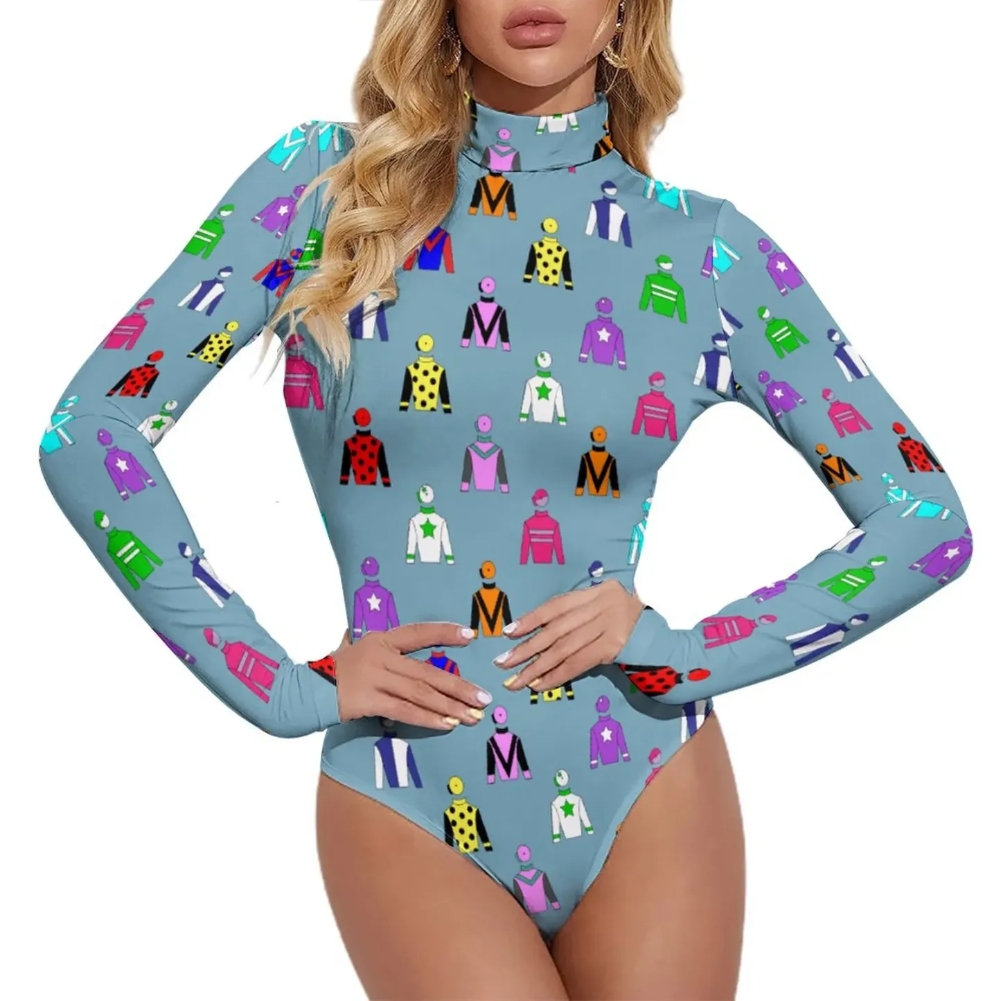 Personalized Jockey Silks Horse Rider Shirts Dress - Custom Photo Hawaiian Clothing