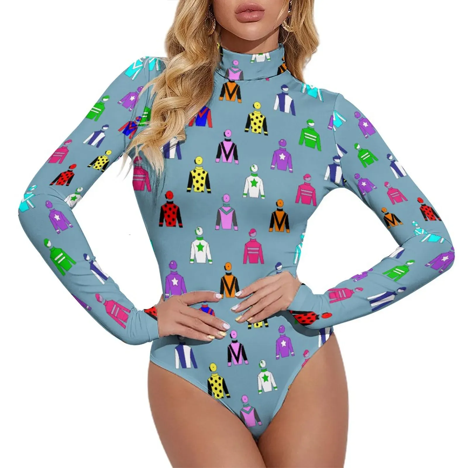 Personalized Jockey Silks Horse Rider Shirts Dress - Custom Photo Hawaiian Clothing