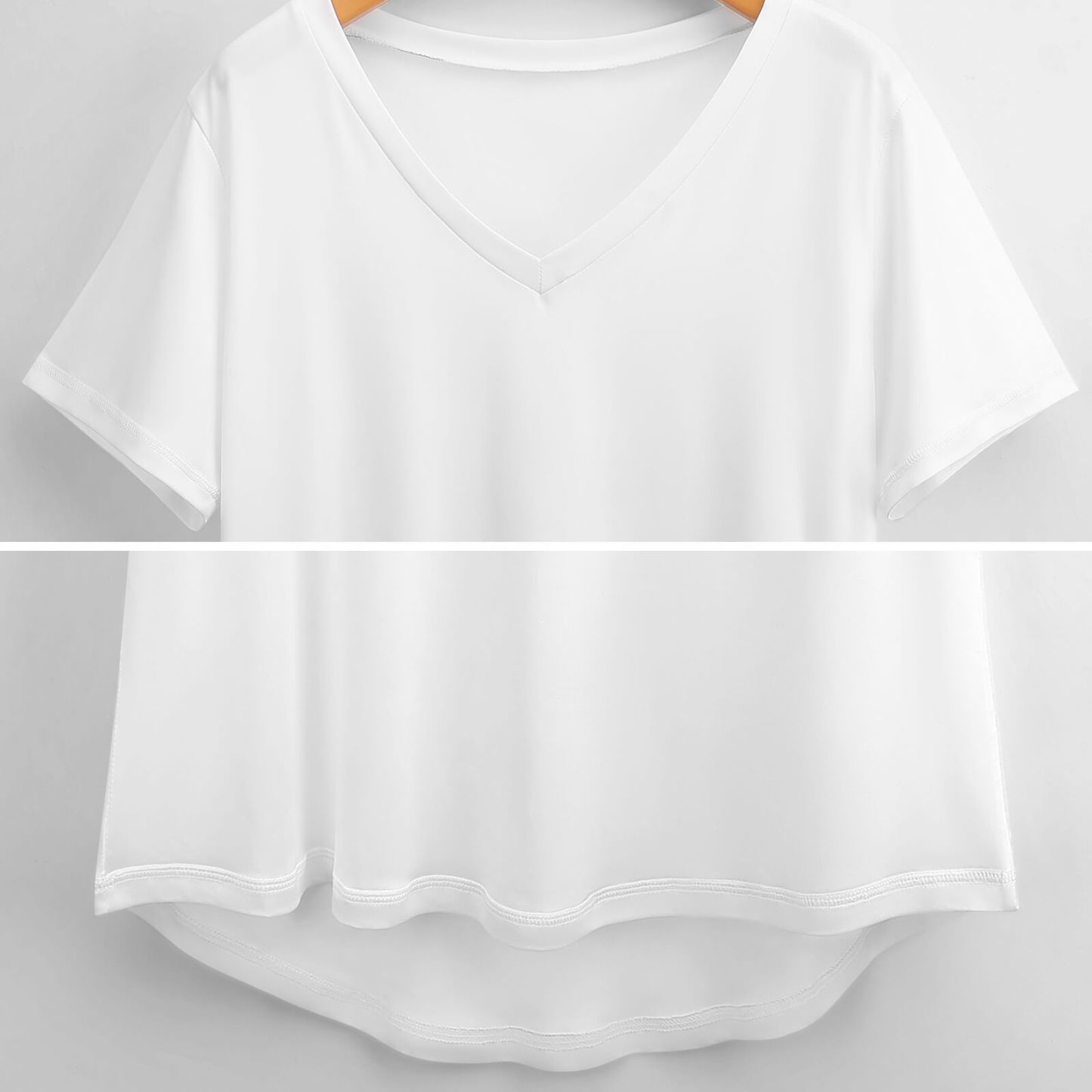 S-4XL Minimal Gold Stars Women T Shirts Basic V-Neck Tee Loose Vintage Fitting Oversize Short Sleeve Tops-Charlylifestyle