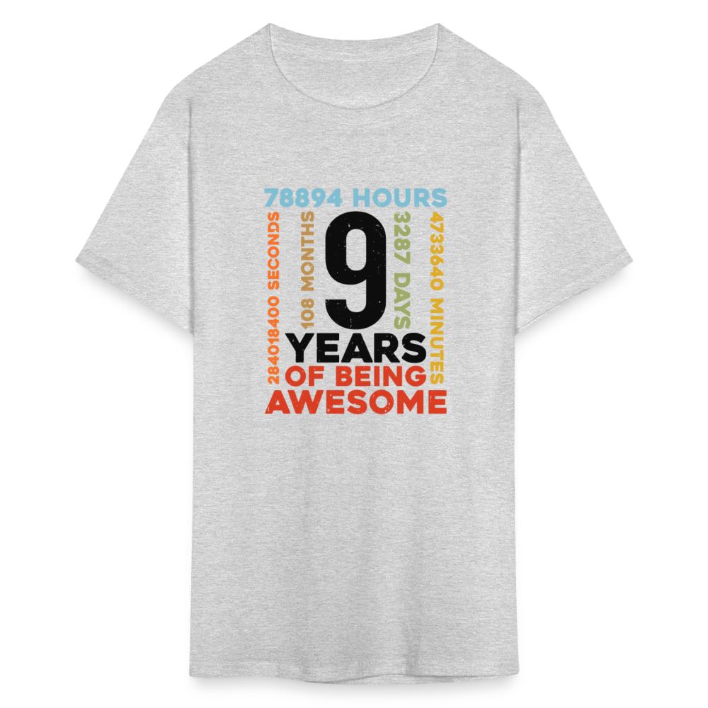 Charlylifestyle Unisex Casual 9th Birthday Shirt 9 Years Old Vintage Retro 108 Months Boy Girl T-Shirt