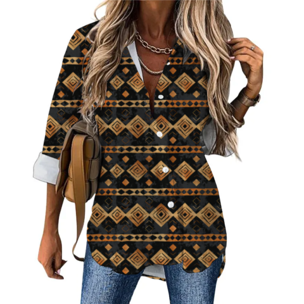 Personalized Kenyan Mud Cloth Men Hawaiian Shirt- Custom Photo Button Down Shirt Gift For Man