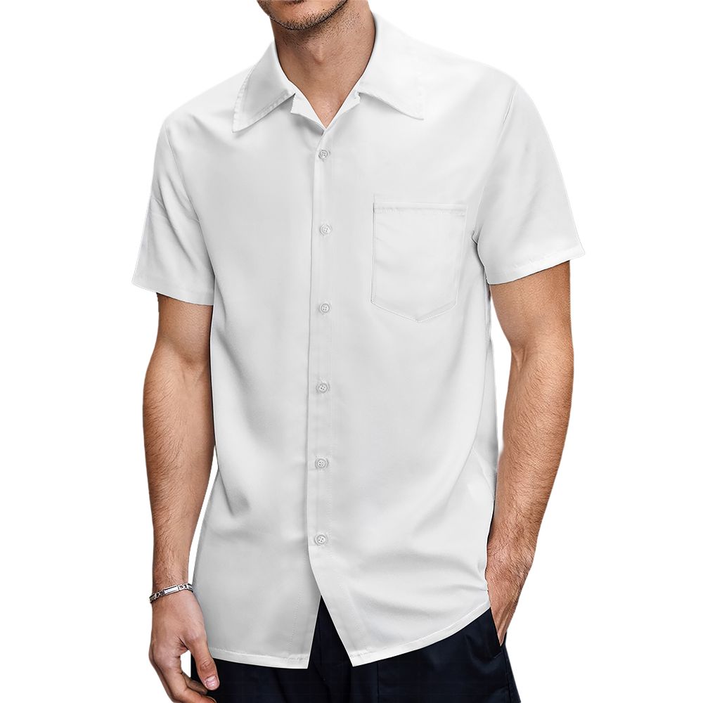 Create Your Own Custom Men's Hawaiian Shirt Casual Short Sleeve Button Down Beach Shirt
