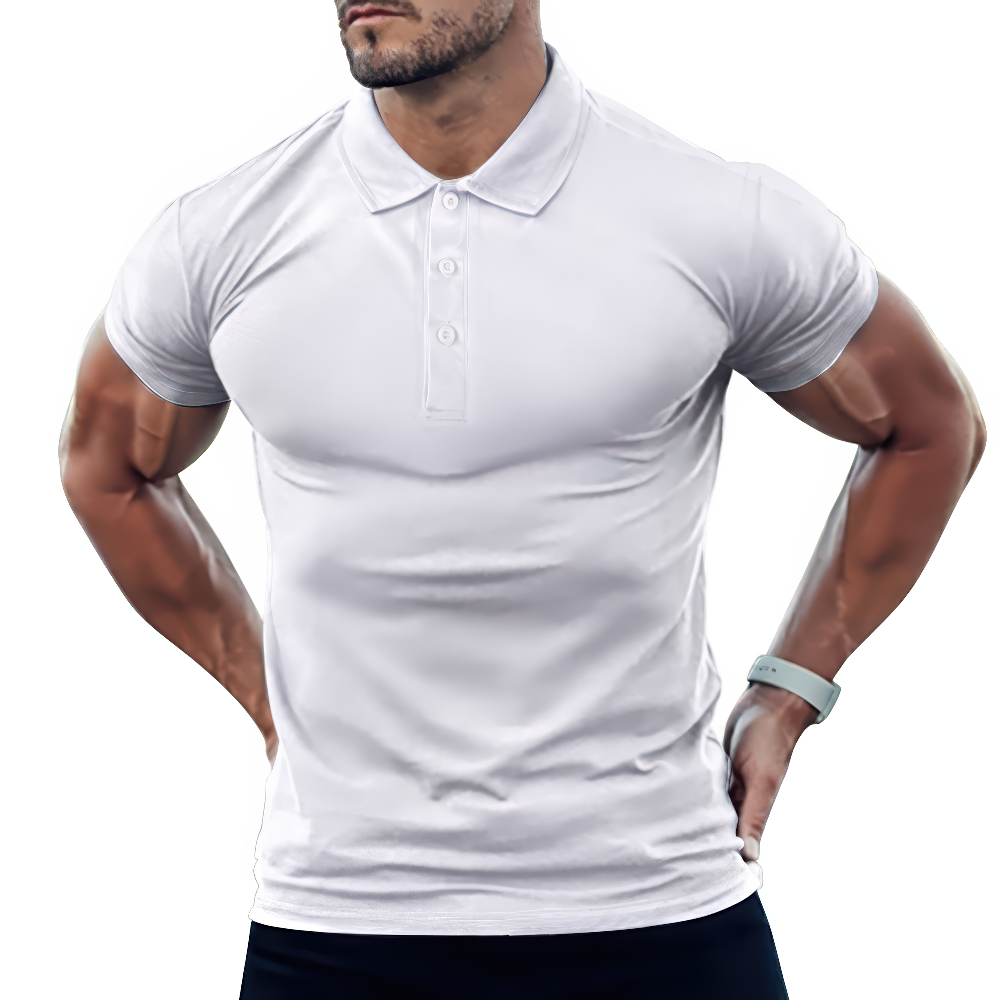 Create Your Own Custom Men's Polo Golf Shirt Henley Shirts Gym Workout Athletic Shirt Tees with Button