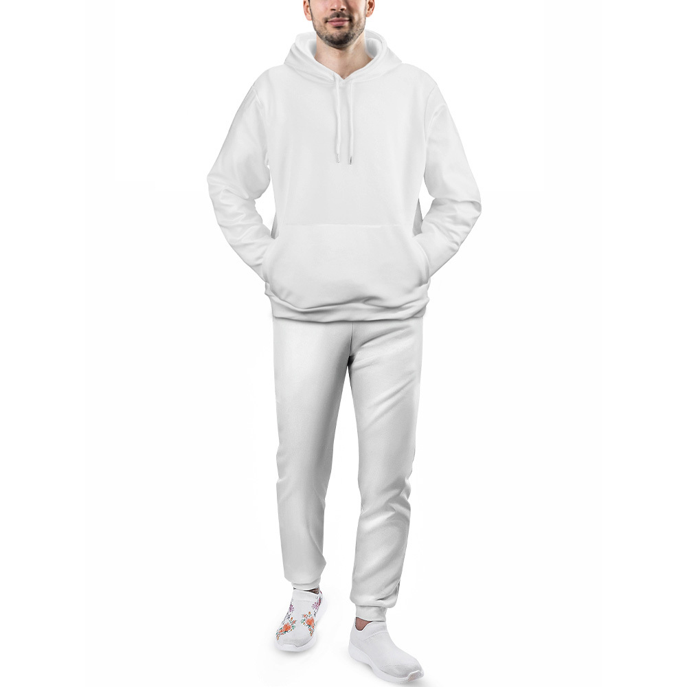 Create Your Own Unisex Sweatshirt Sets Custom Women and Men Sweatshirt and Pants 2 Pieces Set