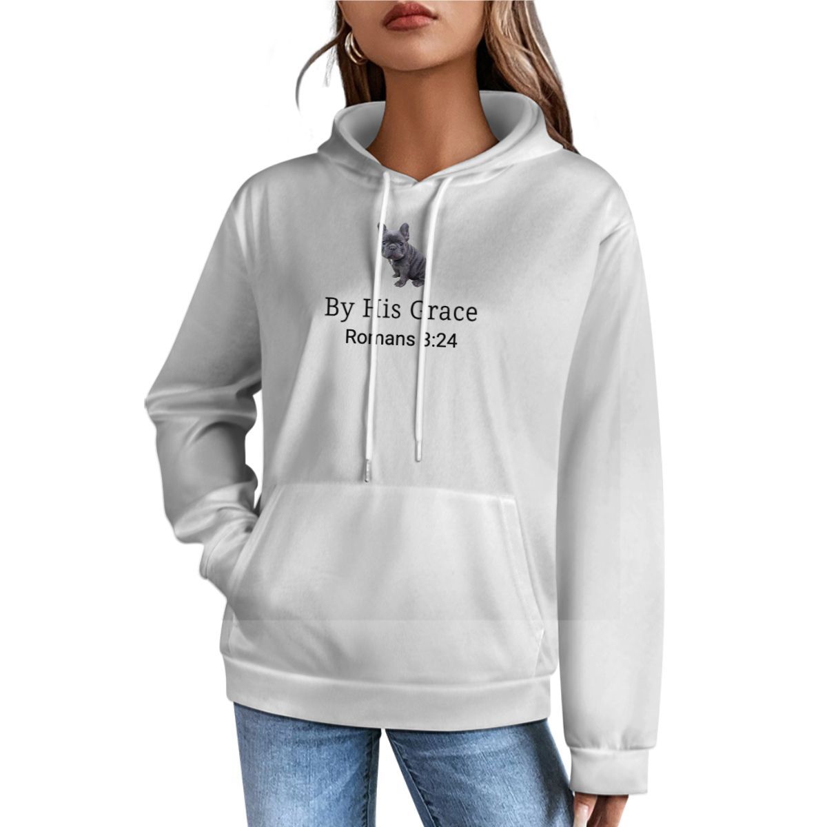 By His Grace Romans 3 24 Sweatshirt Custom Bible Scripture Hoodie for God Lover Personalized Bible Verse Christian Religious Top