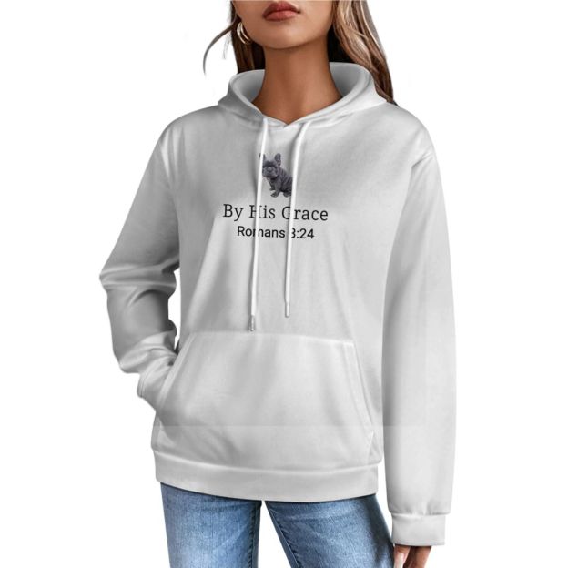 By His Grace Romans 3 24 Sweatshirt Custom Bible Scripture Hoodie for God Lover Personalized Bible Verse Christian Religious Top